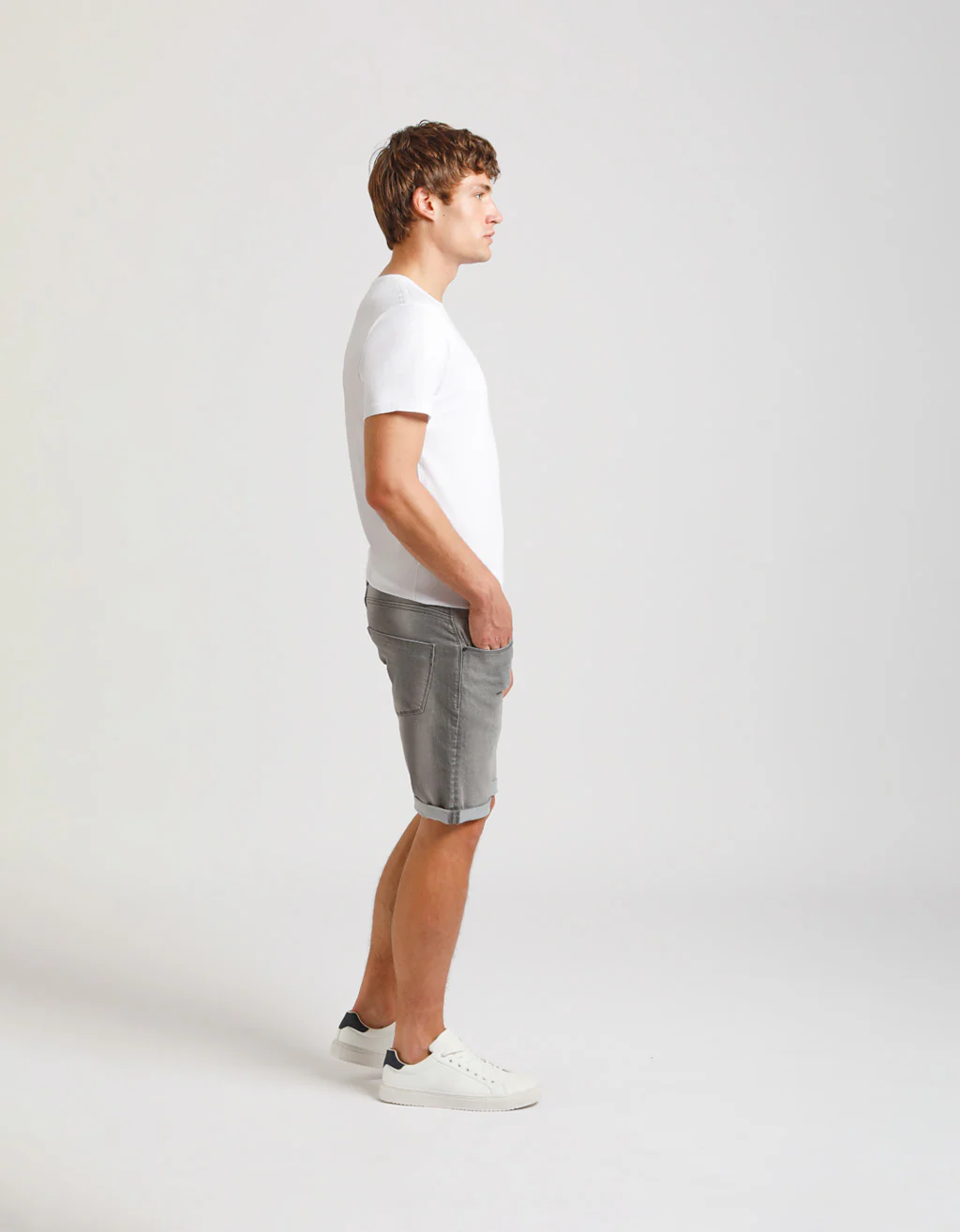 Bermuda di jeans slim fit grigio - Image 6