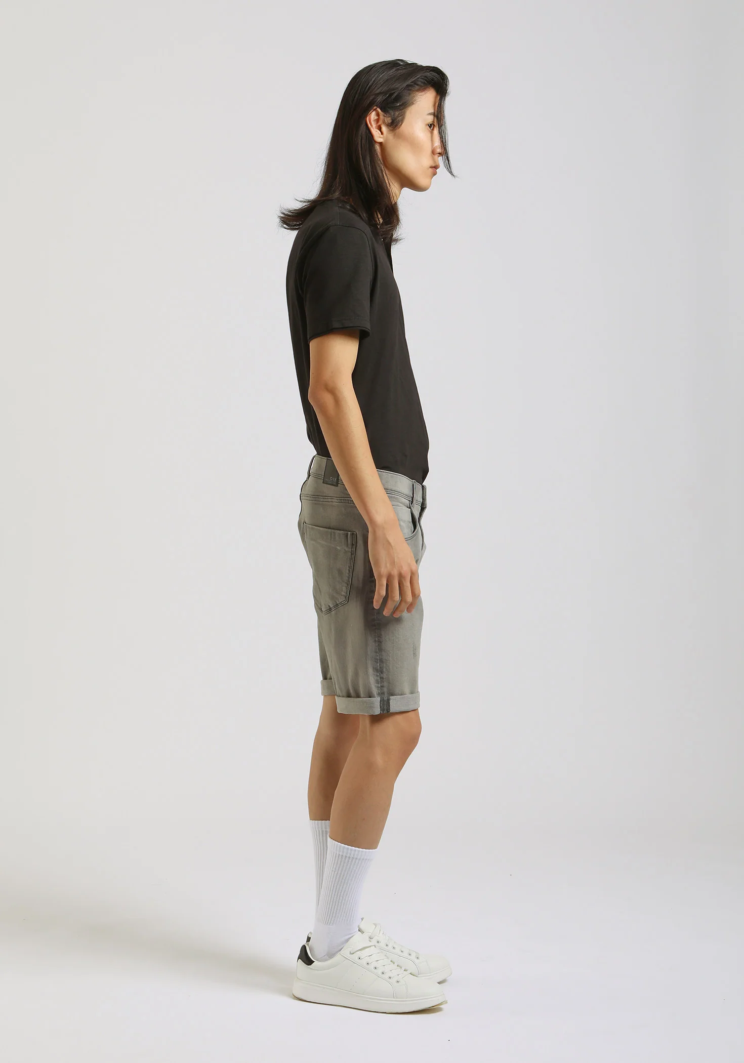 Bermuda di jeans slim fit grigio - Image 4