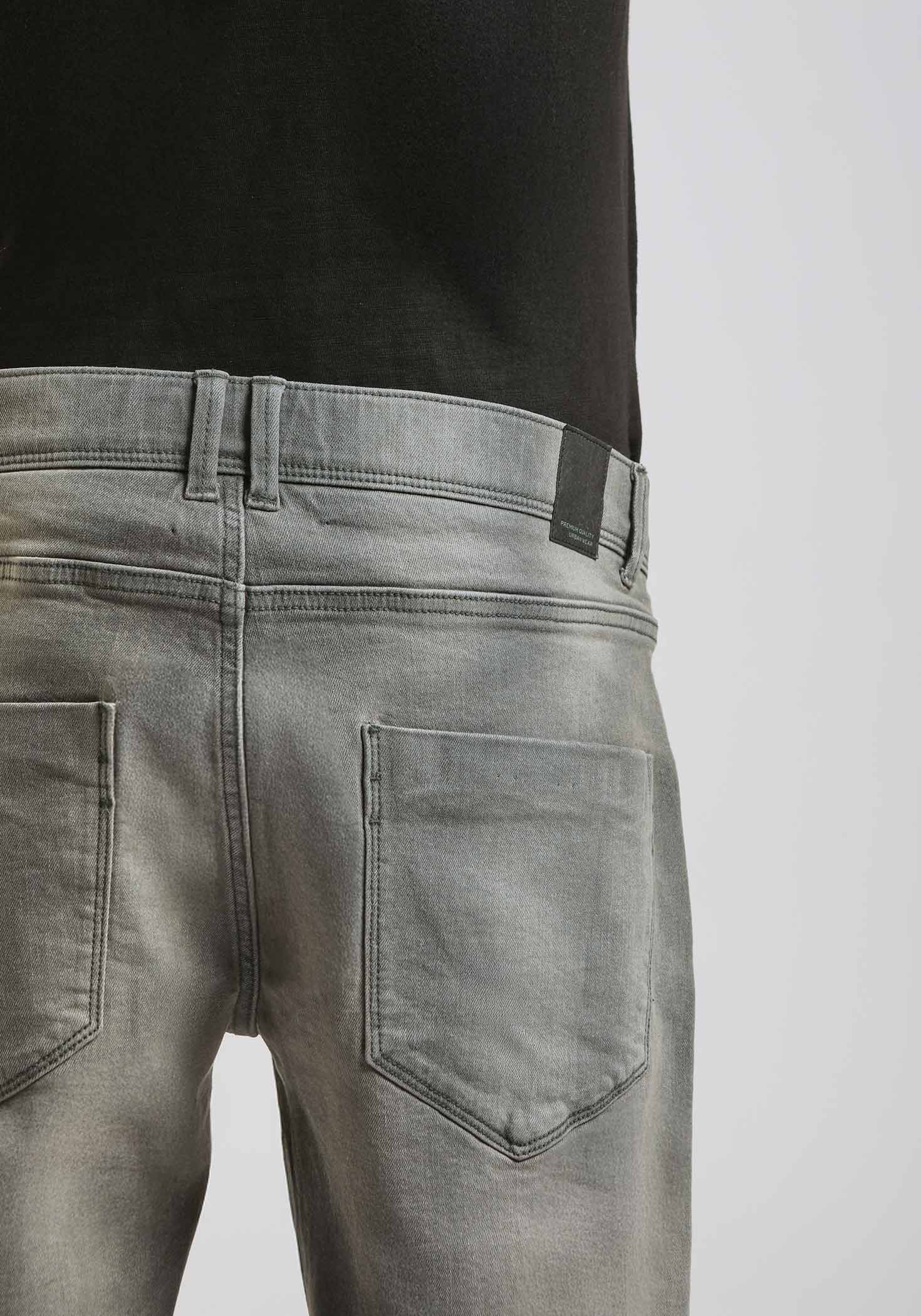 Bermuda di jeans slim fit grigio - Image 6