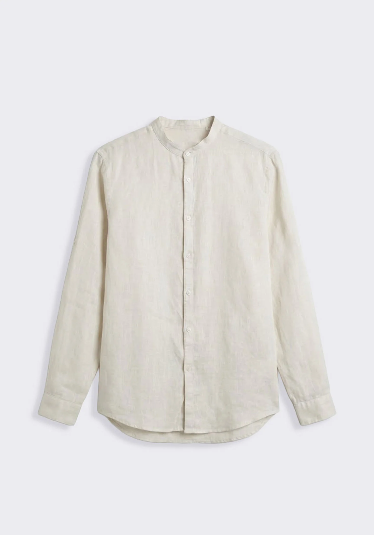 Camicia 100% lino con collo coreano - Image 6