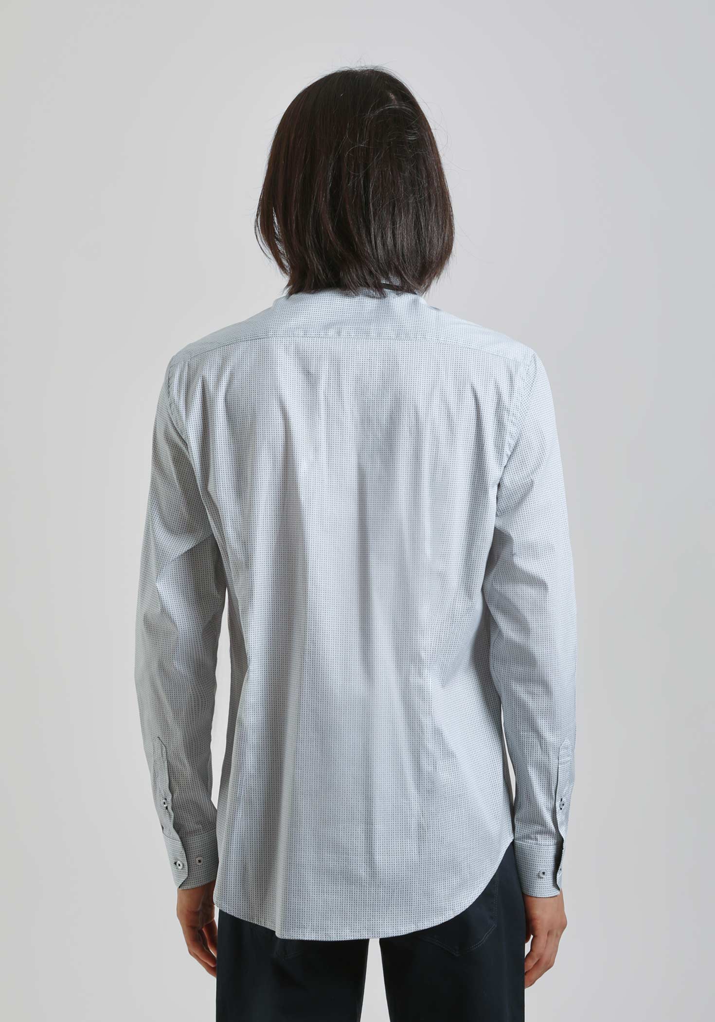 Camicia in cotone con microfantasia - Image 3