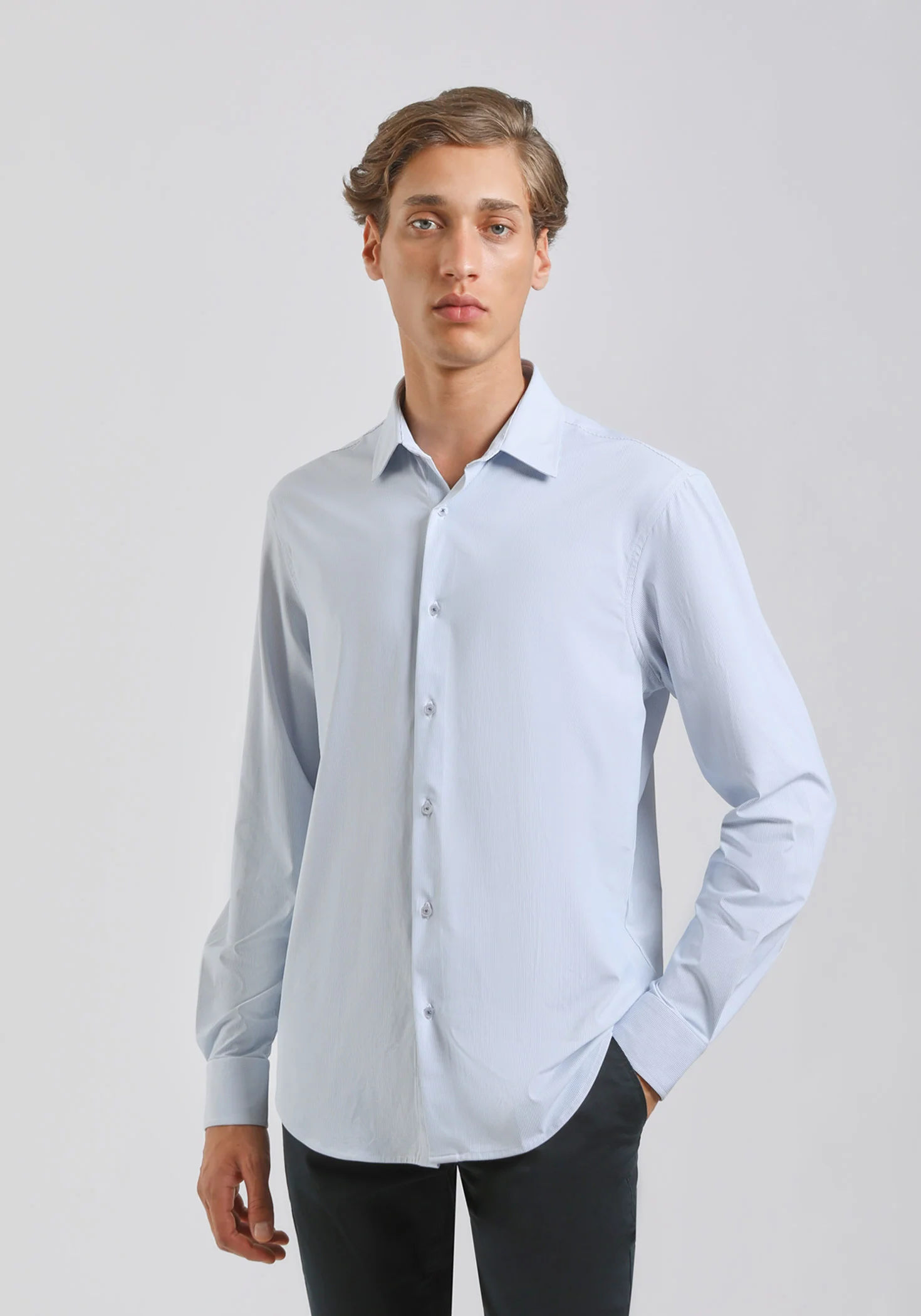 Camicia manica lunga a righe