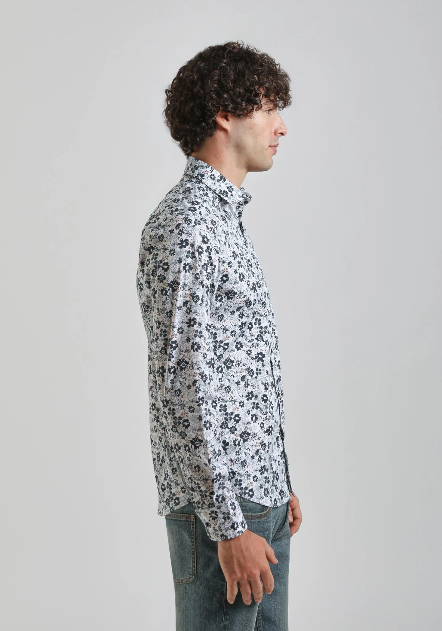 Camicia manica lunga con fantasia - Image 3
