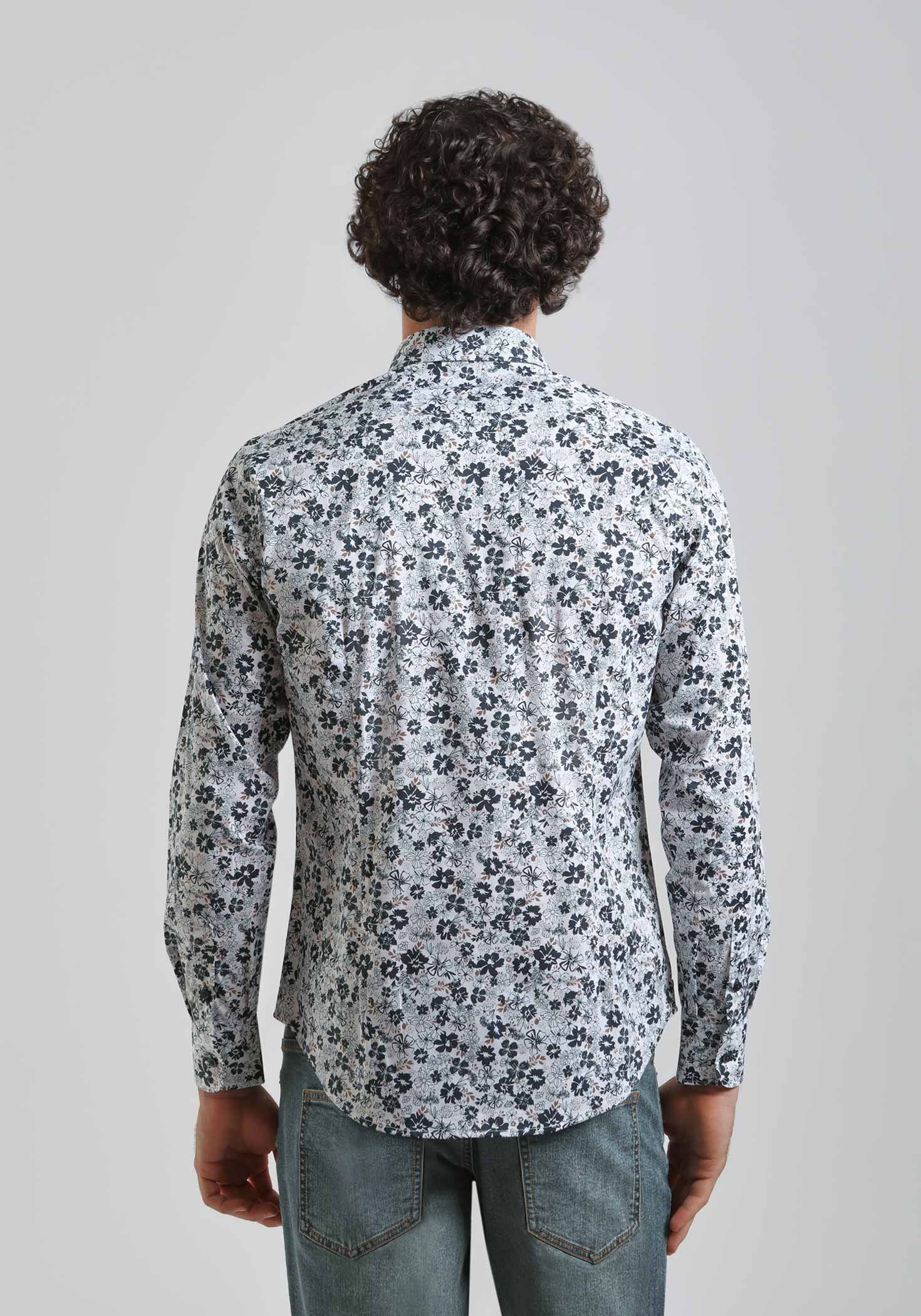 Camicia manica lunga con fantasia - Image 4