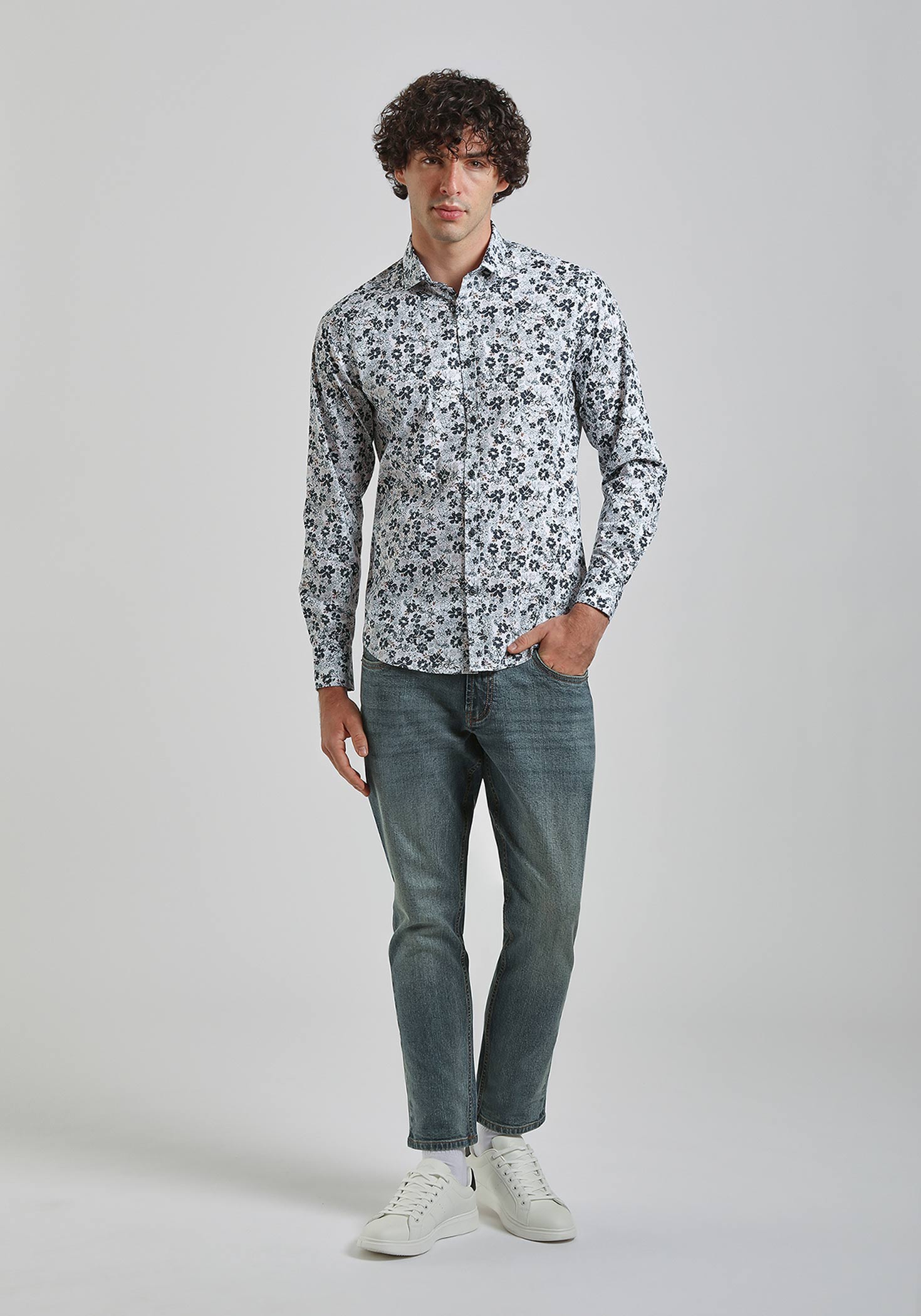 Camicia manica lunga con fantasia - Image 5