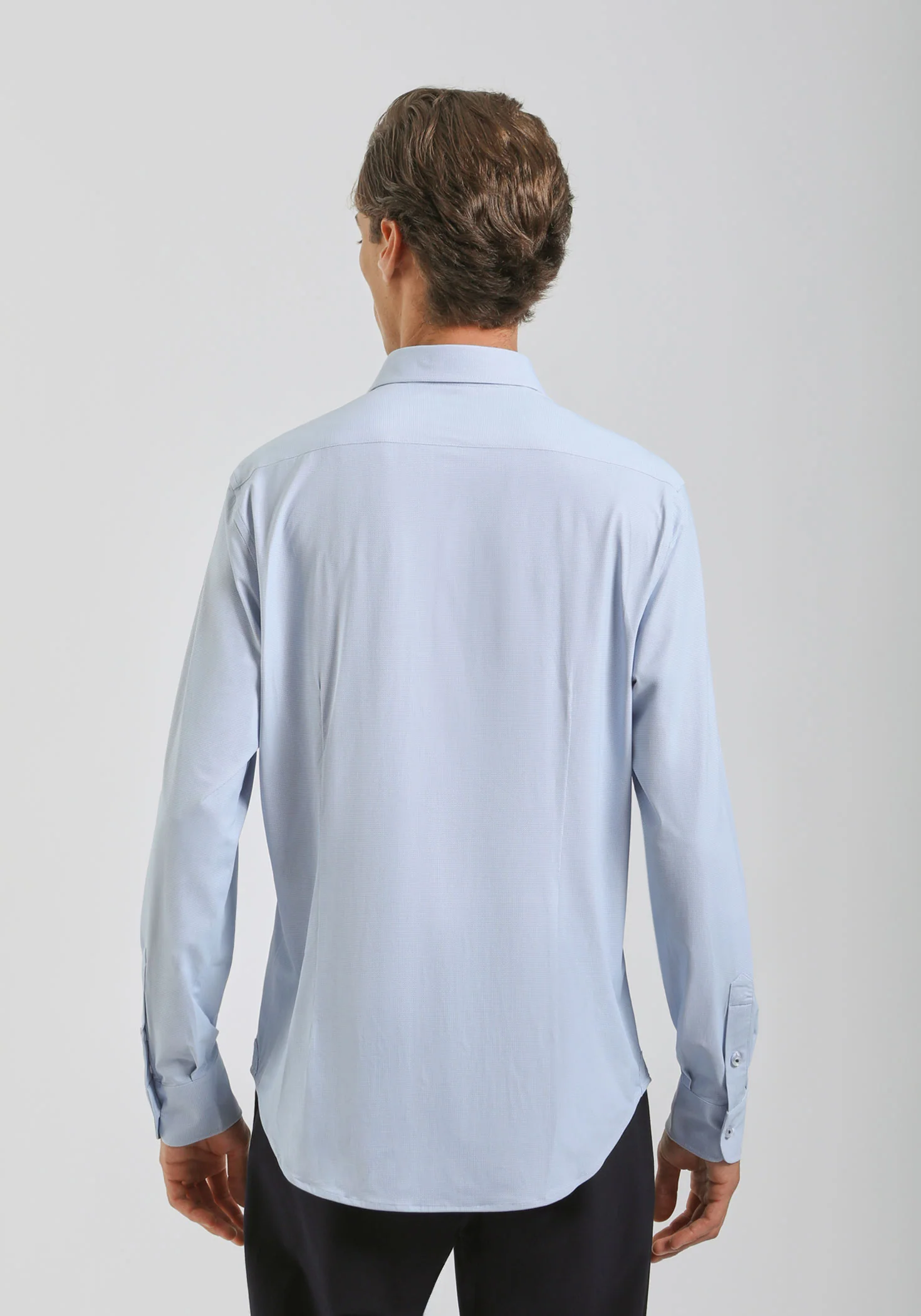 Camicia manica lunga con microfantasia - Image 4