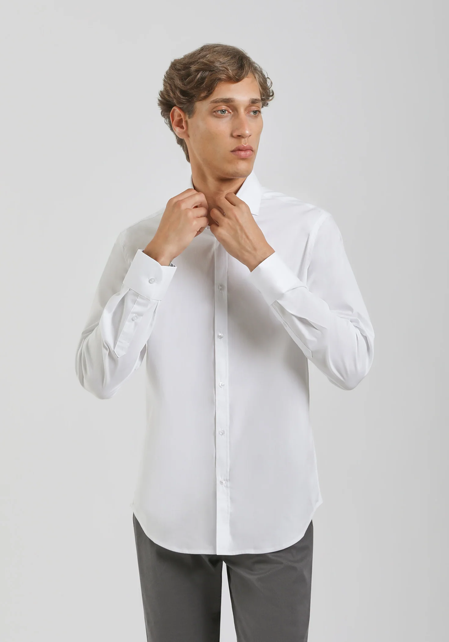 Camicia manica lunga in cotone