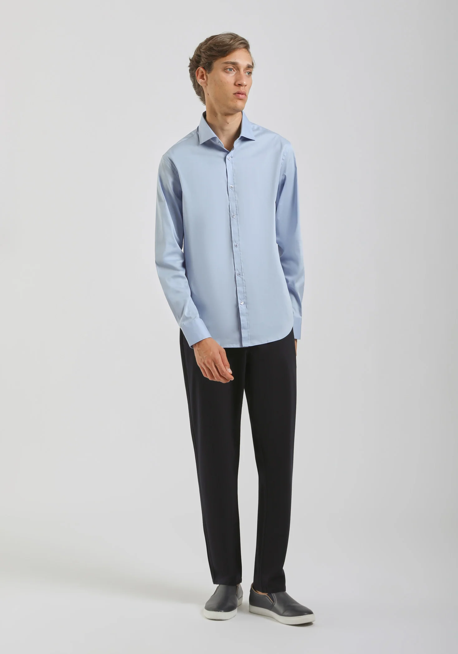 Camicia manica lunga in cotone - Image 5
