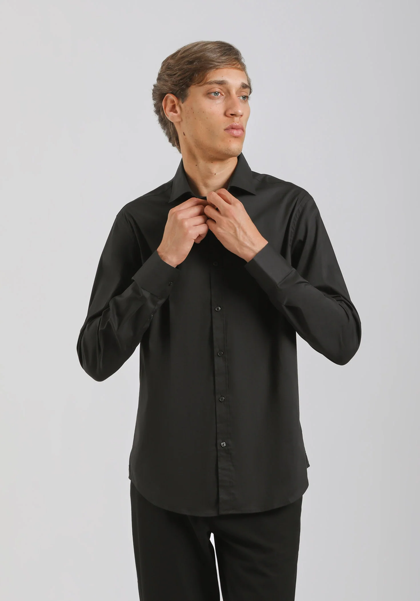Camicia manica lunga in cotone