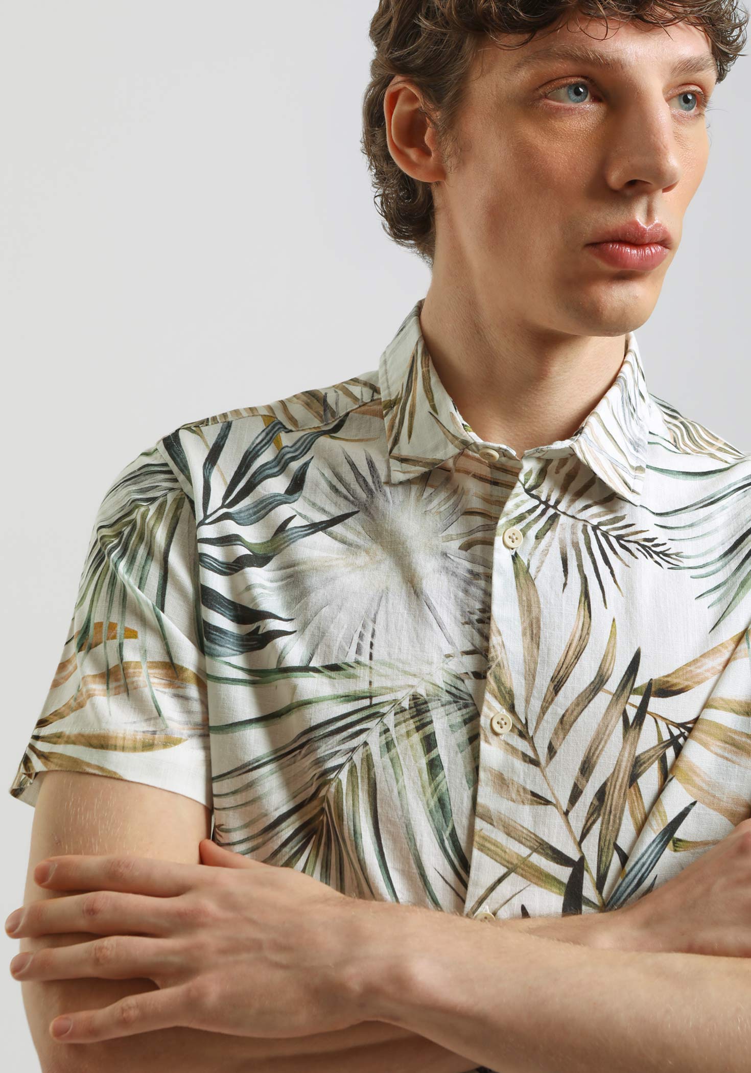 Camicia mezza manica 100% cotone con fantasia - Image 2