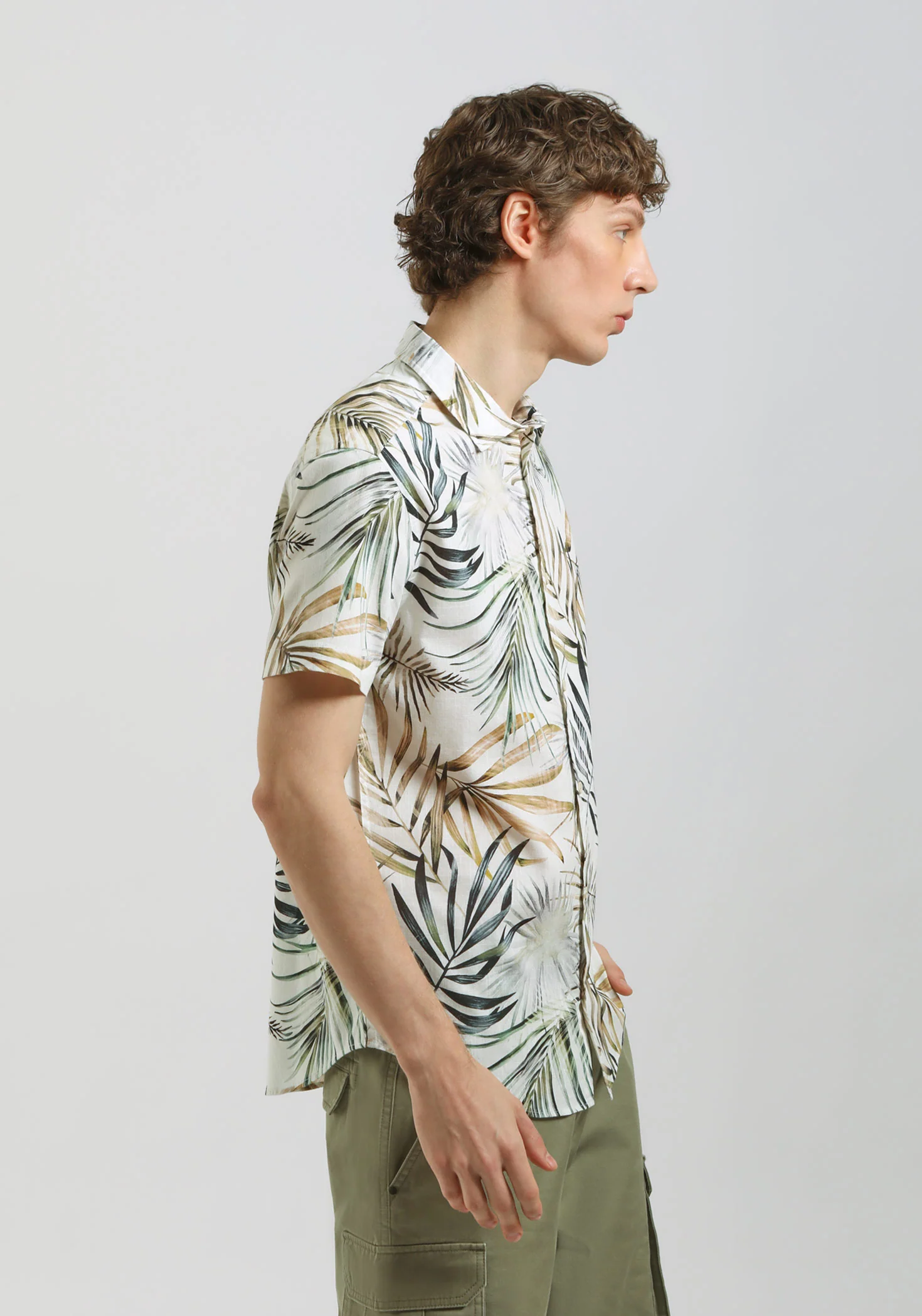 Camicia mezza manica 100% cotone con fantasia - Image 3