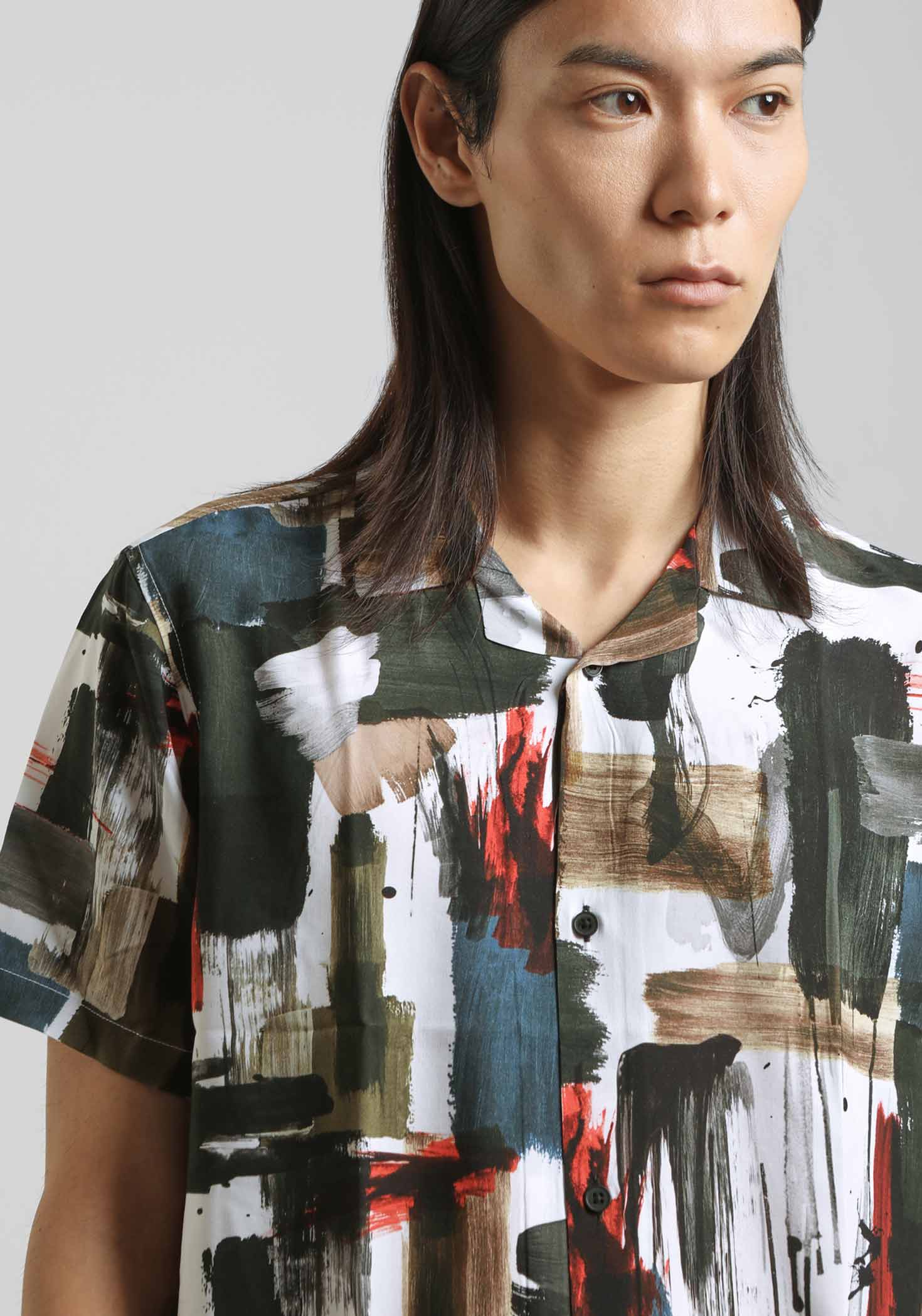 Camicia mezza manica fantasia 100% viscosa - Image 2