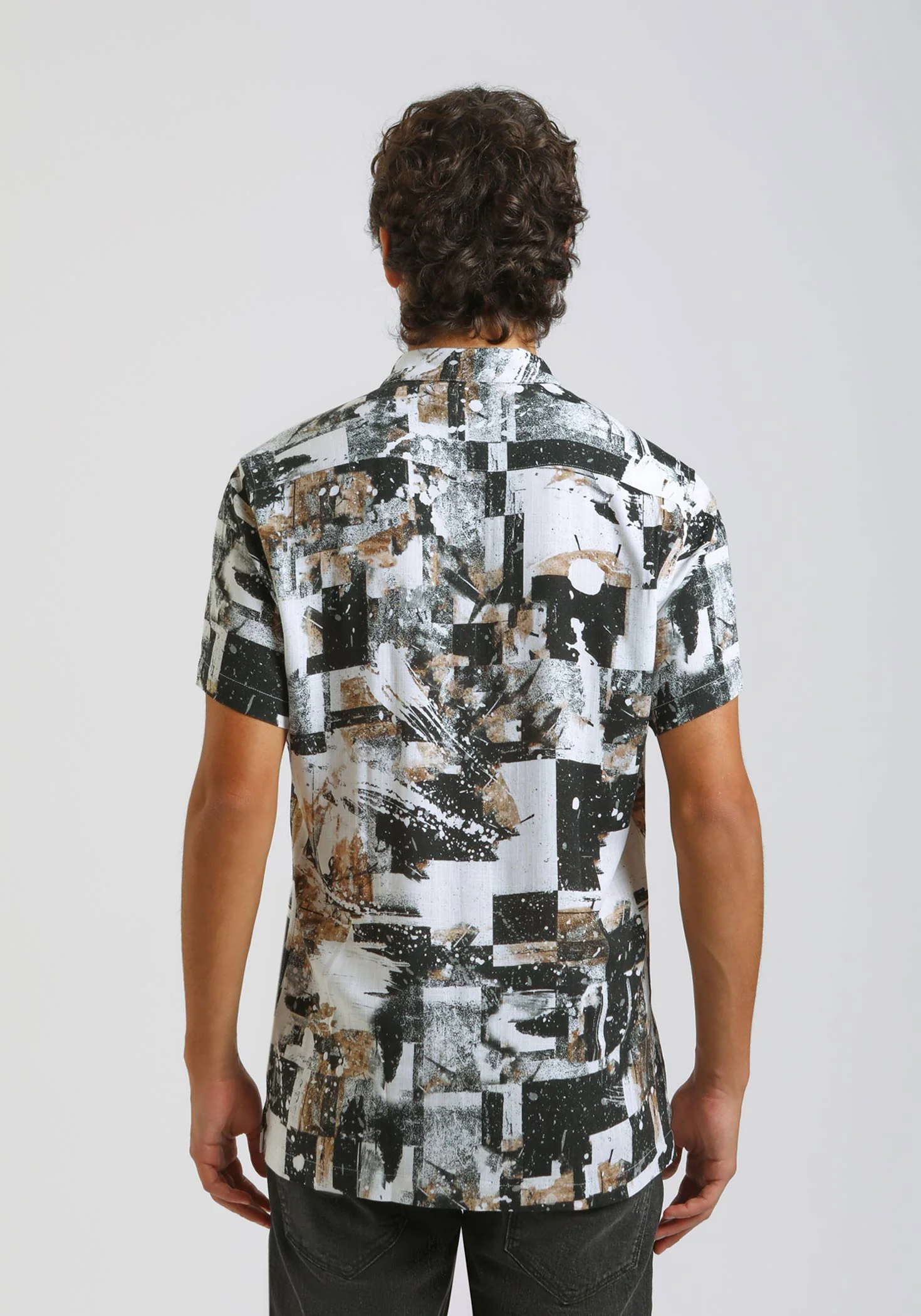 Camicia mezza manica fantasia 100% viscosa - Image 4
