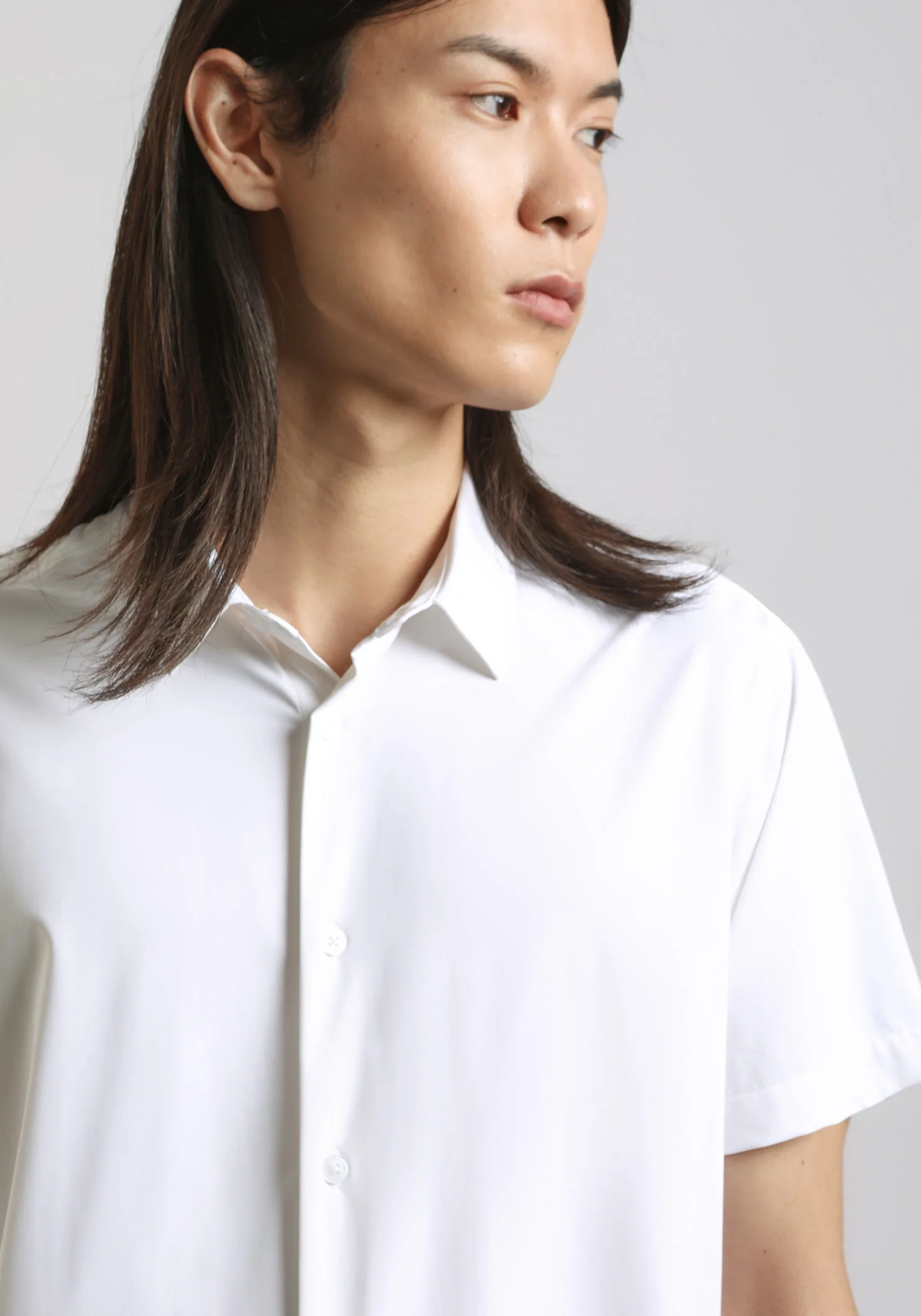 Camicia mezza manica in tessuto elastico - Image 2