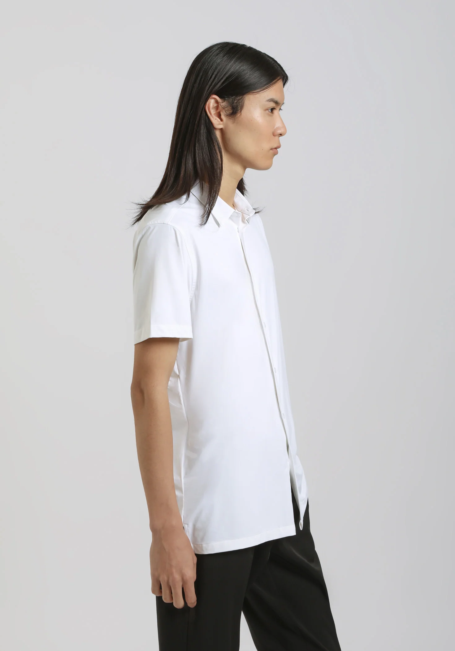 Camicia mezza manica in tessuto elastico - Image 3
