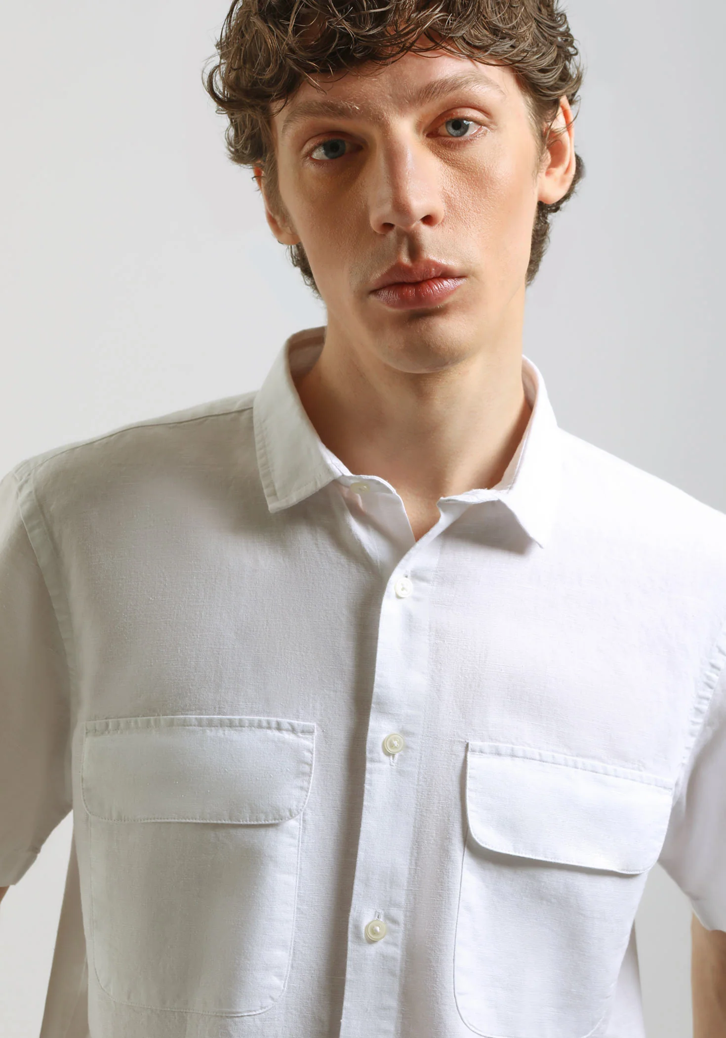 Camicia mezza manica misto lino - Image 2