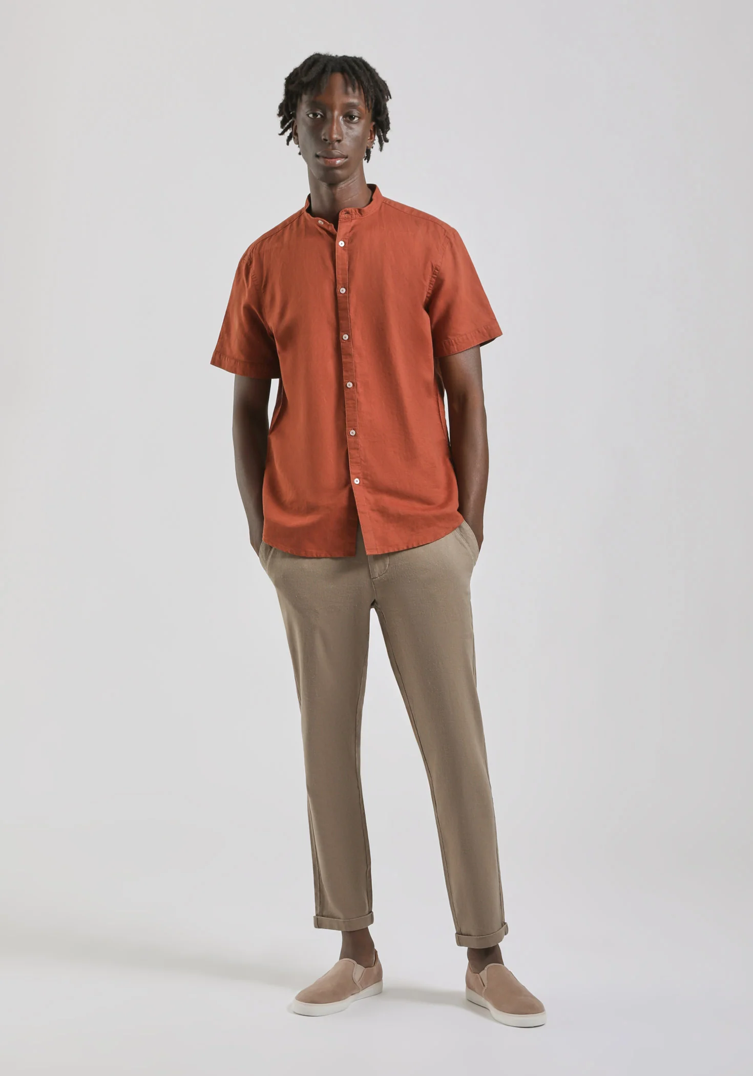 Camicia mezza manica misto lino - Image 7