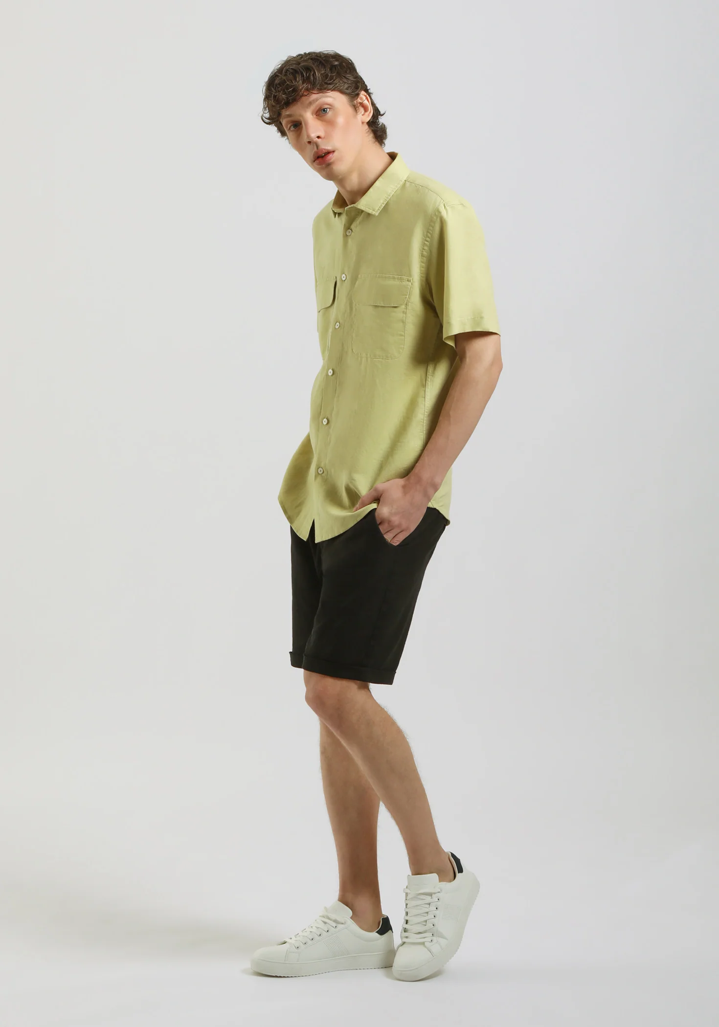 Camicia mezza manica misto lino - Image 5
