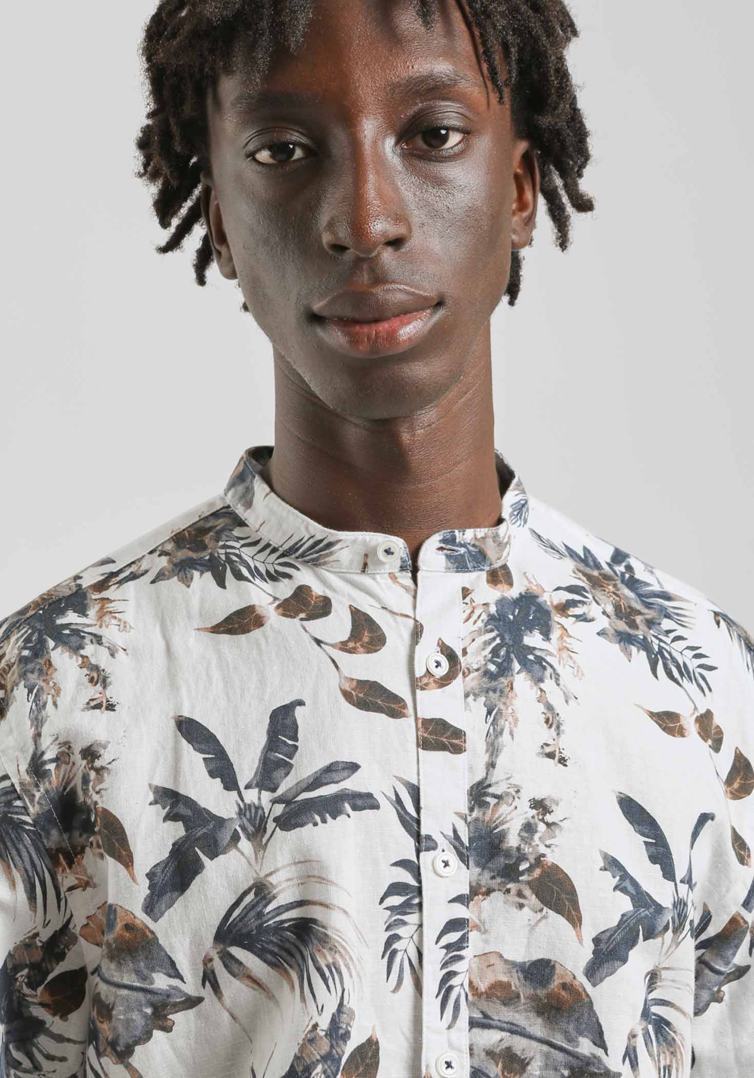 Camicia misto lino fantasia - Image 2