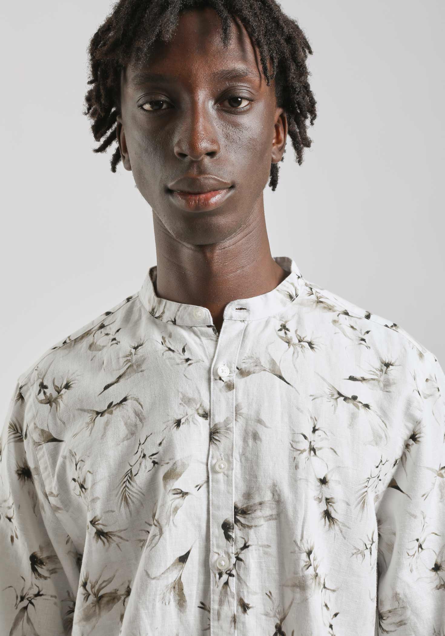 Camicia misto lino fantasia - Image 2