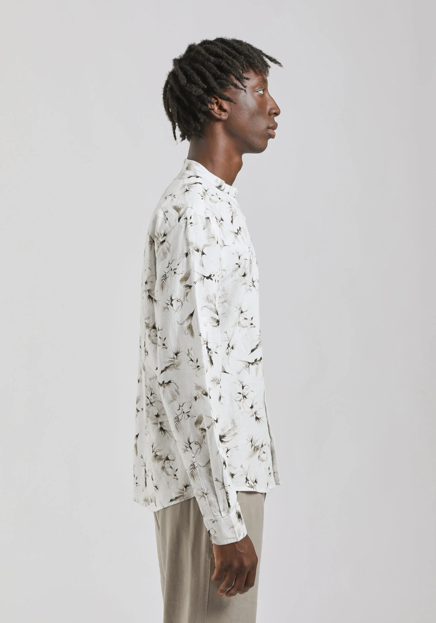 Camicia misto lino fantasia - Image 3