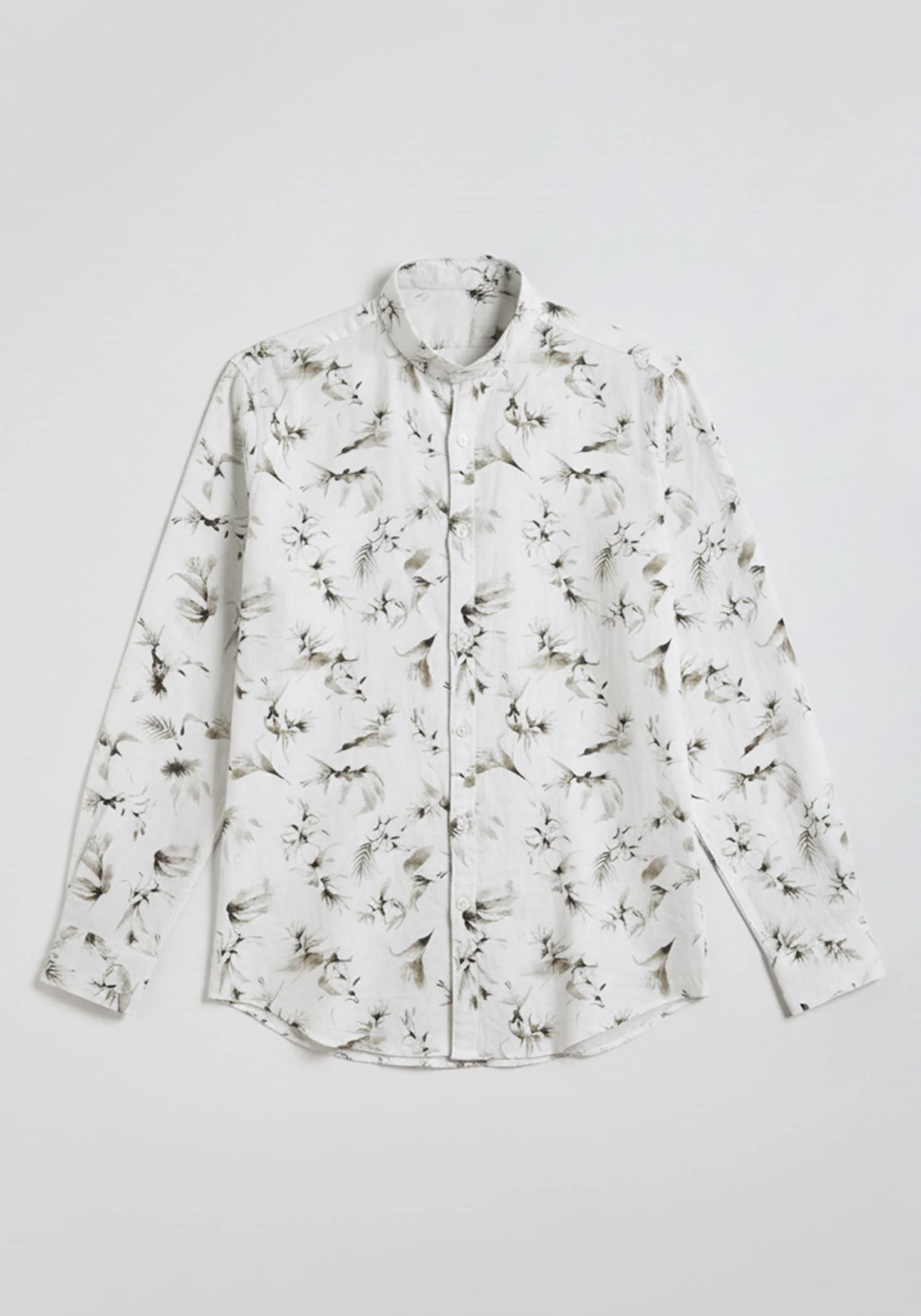 Camicia misto lino fantasia - Image 6