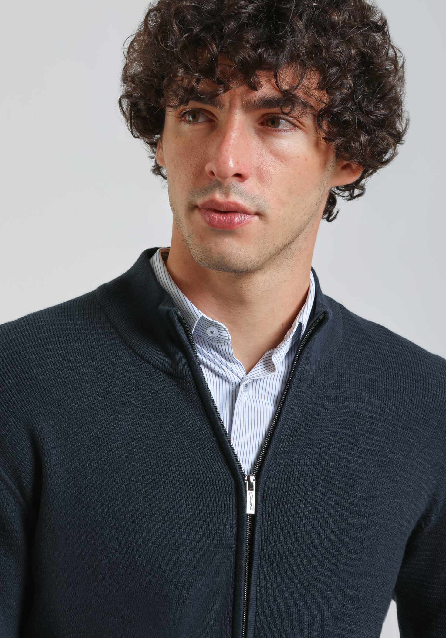 Cardigan con zip - Image 2