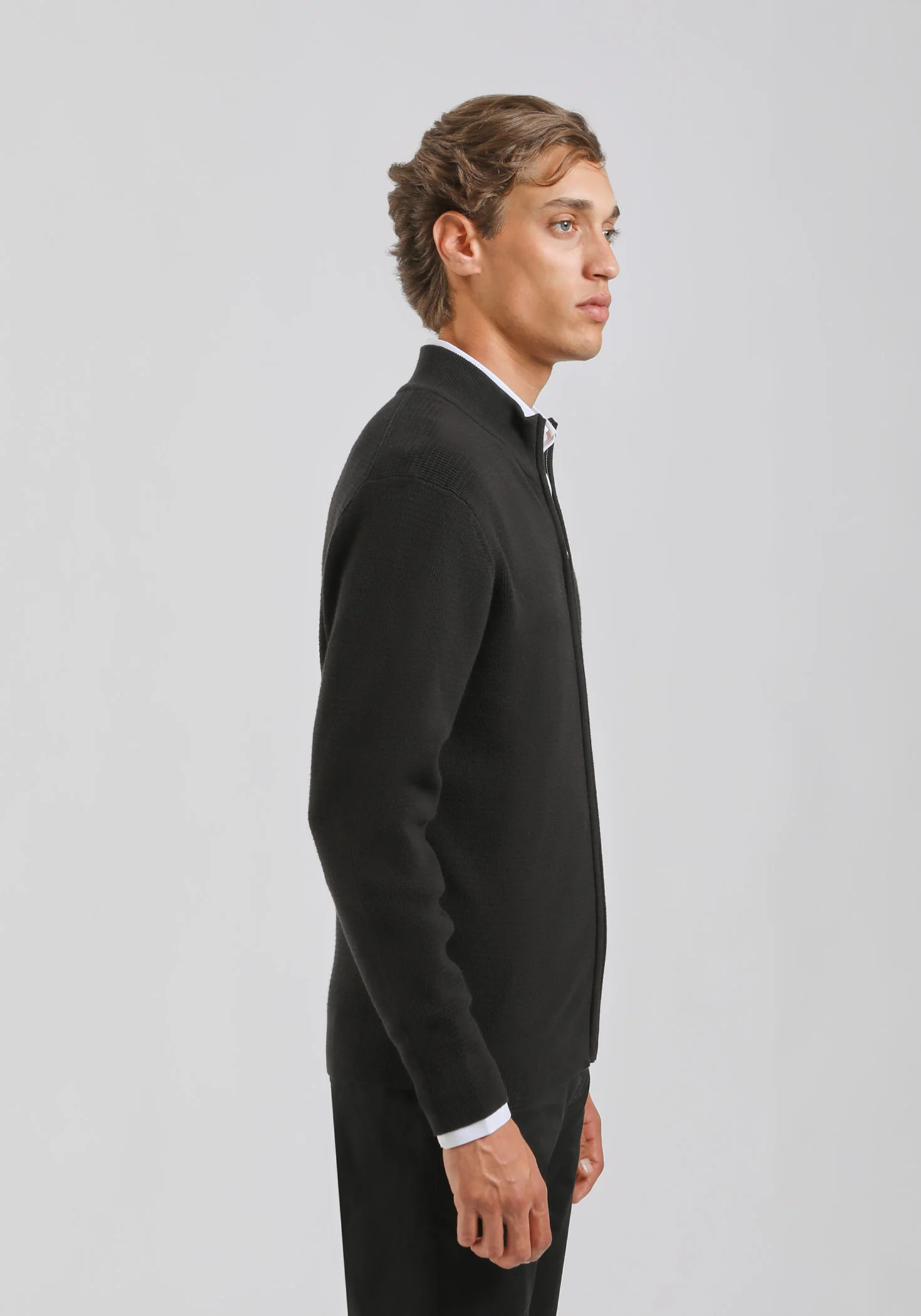 Cardigan con zip - Image 3