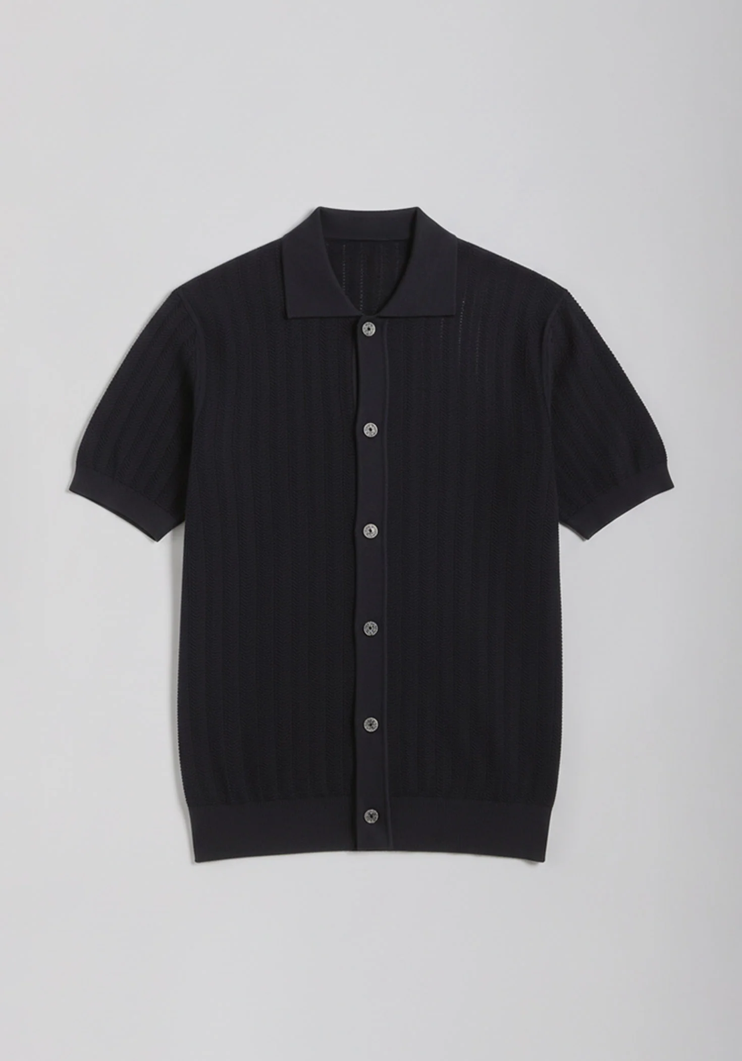 Cardigan polo in maglia - Image 6