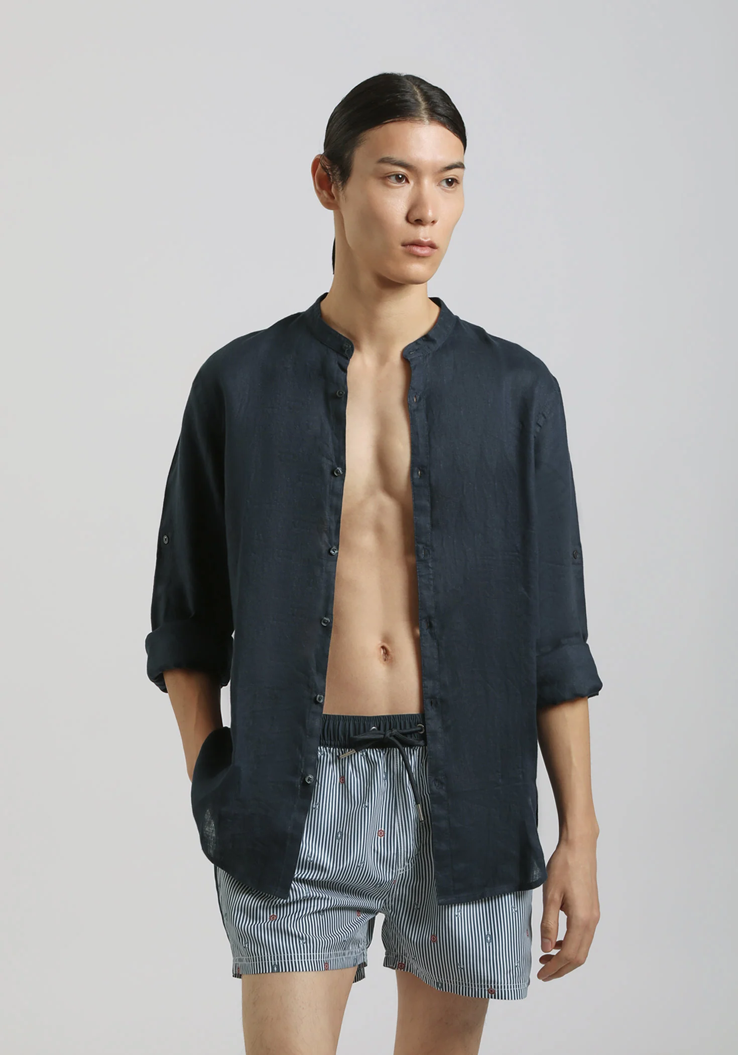 Costume a righe con fantasia - Image 3
