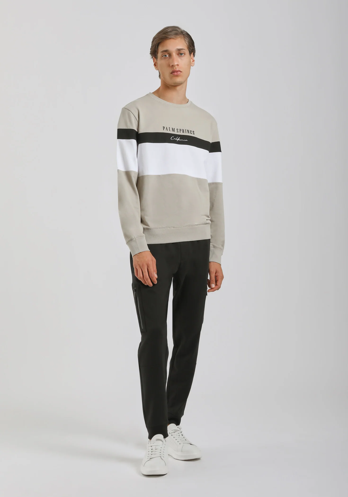 Felpa girocollo colorblock - Image 5