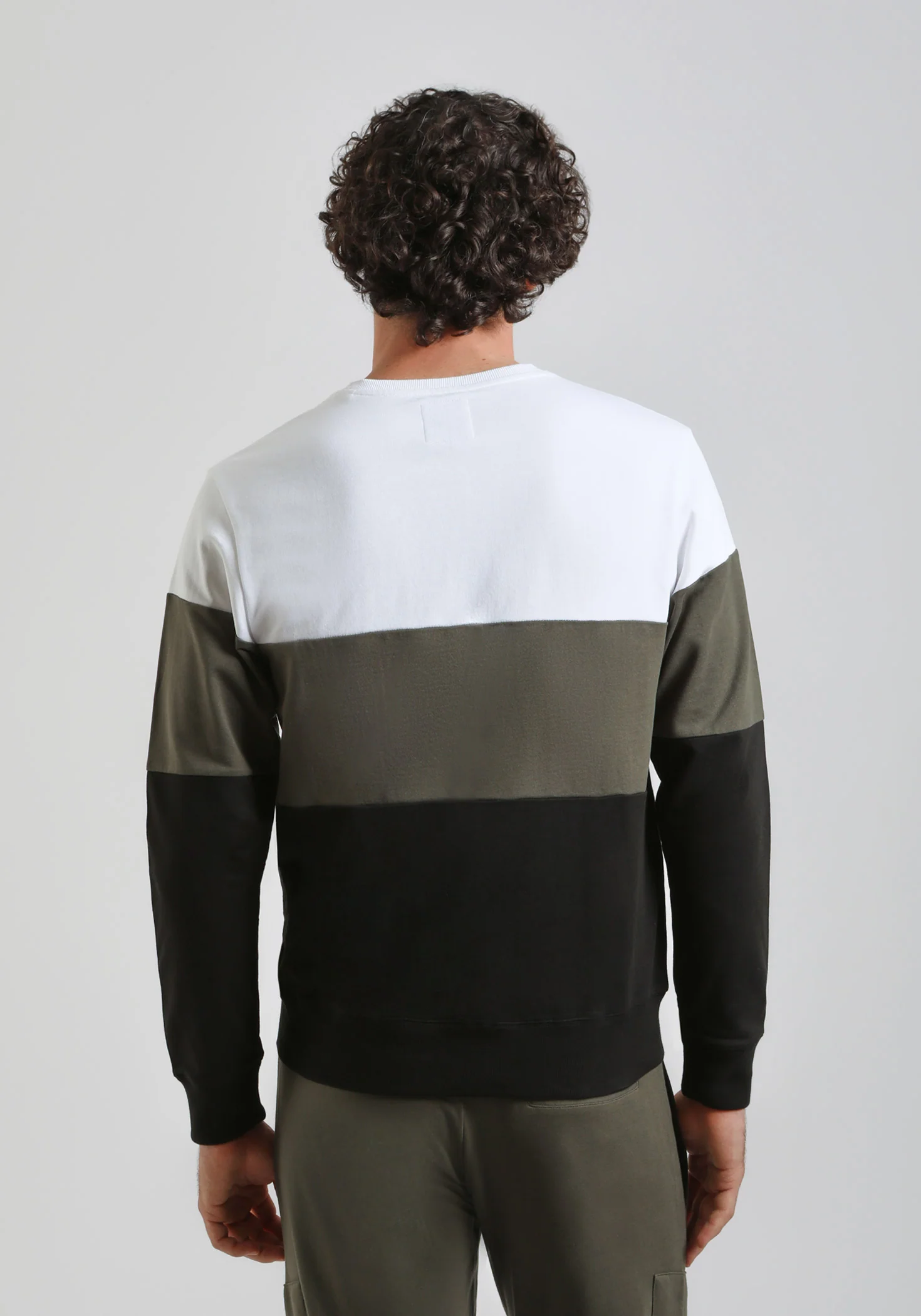 Felpa girocollo colorblock - Image 4