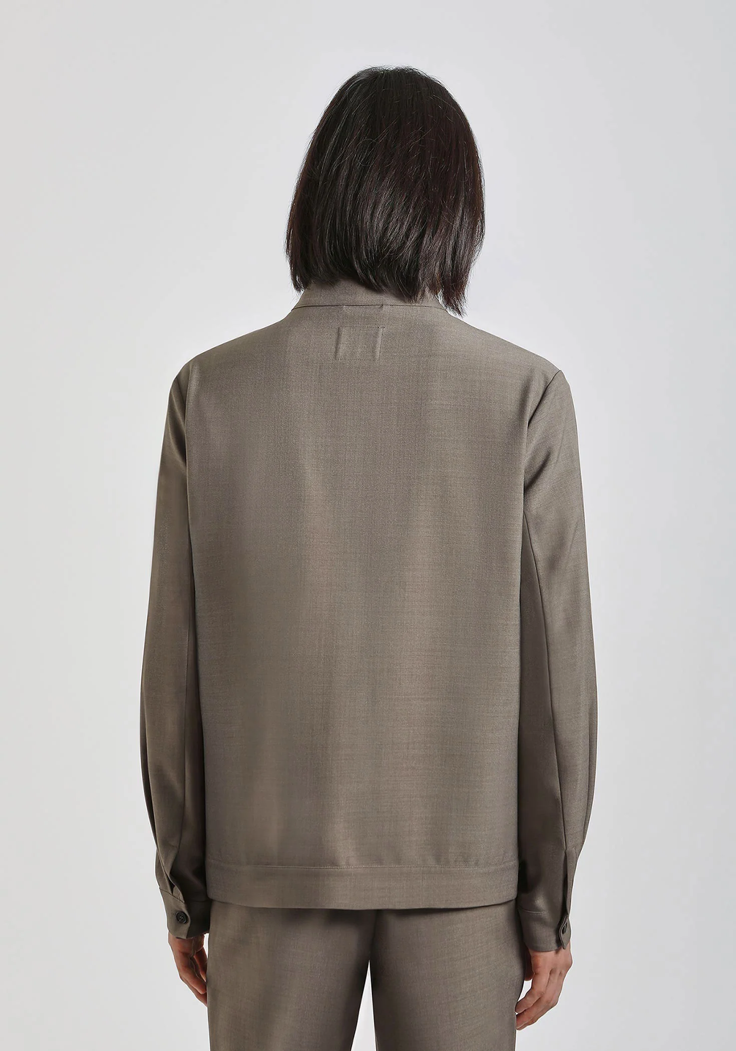 Giacca camicia con collo coreano - Image 3