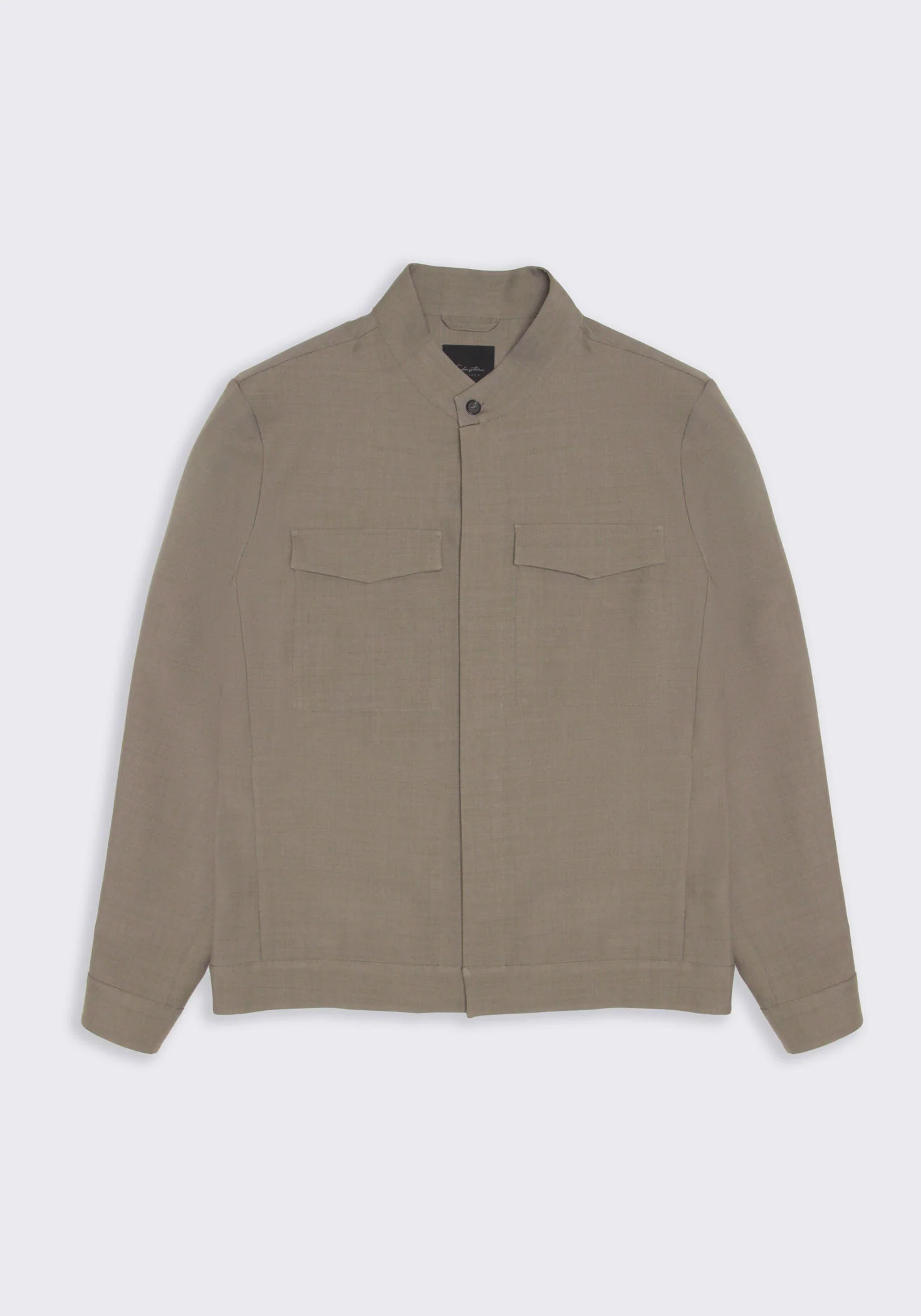 Giacca camicia con collo coreano - Image 5