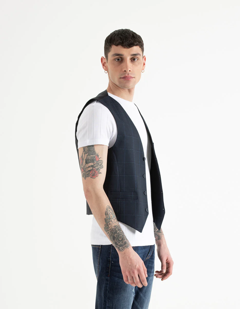 Gilet a quadri - Image 3