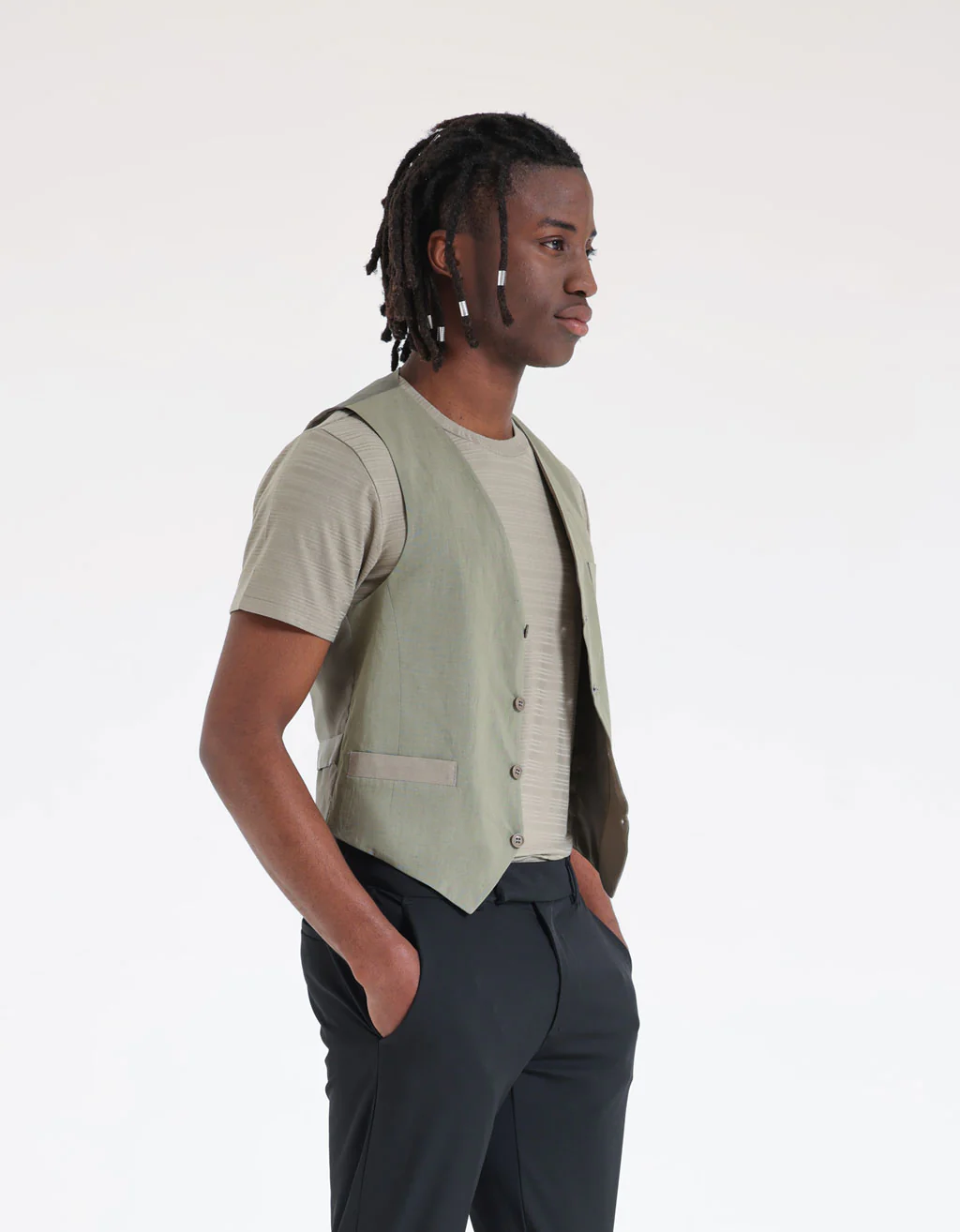 Gilet in misto viscosa - Image 3