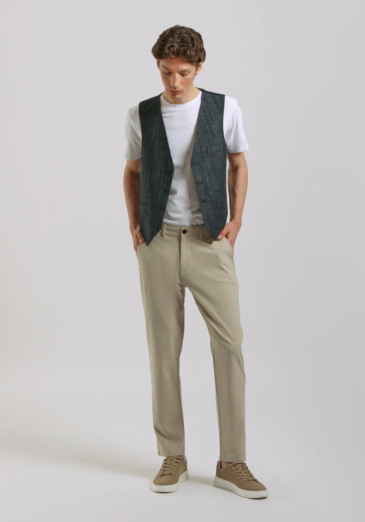 Gilet strutturato misto cotone - Image 5