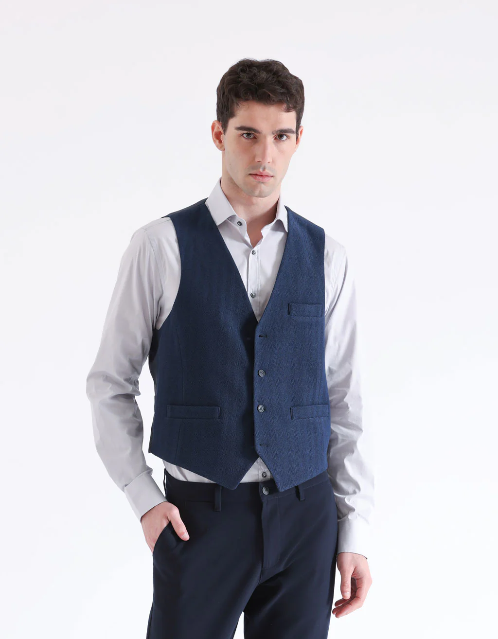 GILET TINTA UNITA