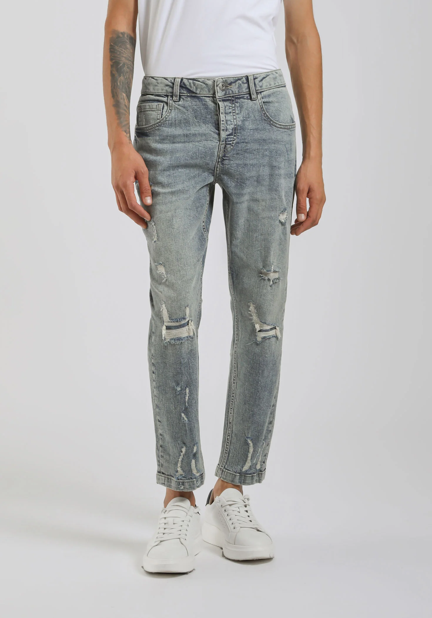 Jeans skinny fit con strappi - Image 2