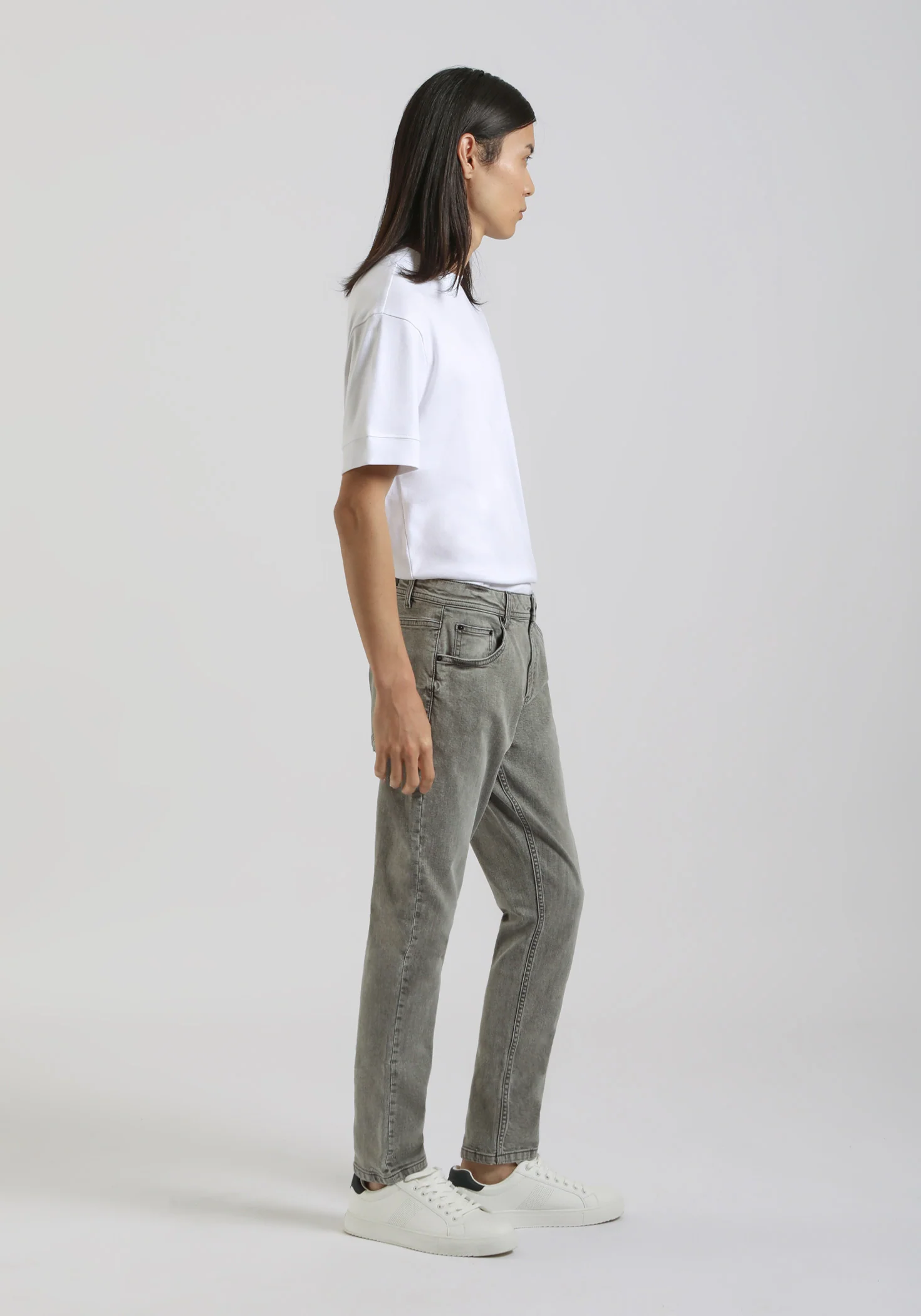 Jeans slim fit grigio - Image 4