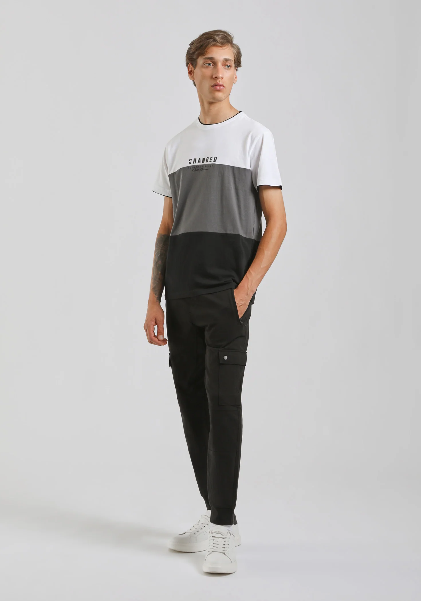 Jogger in felpa con tasconi