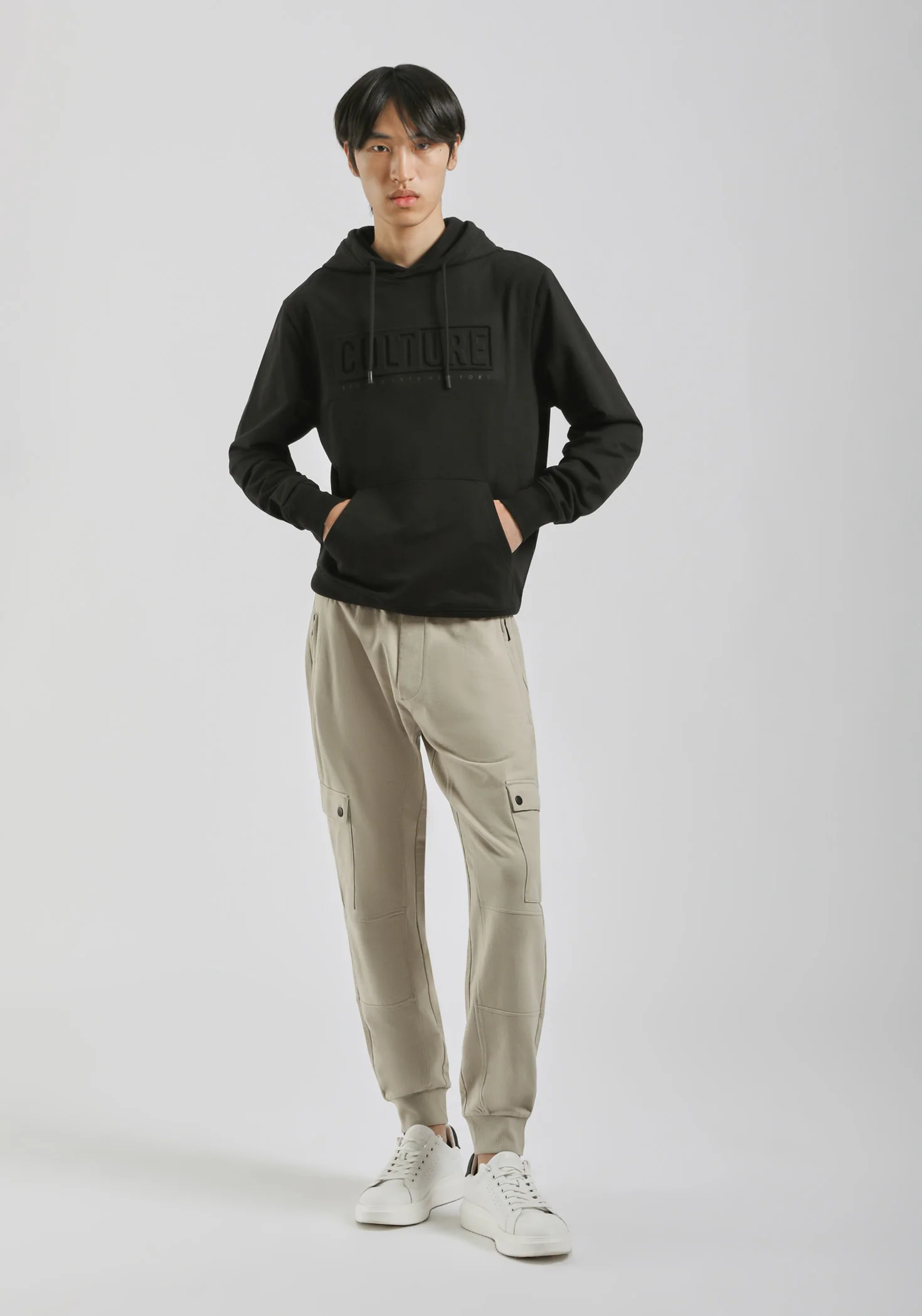 Jogger in felpa con tasconi