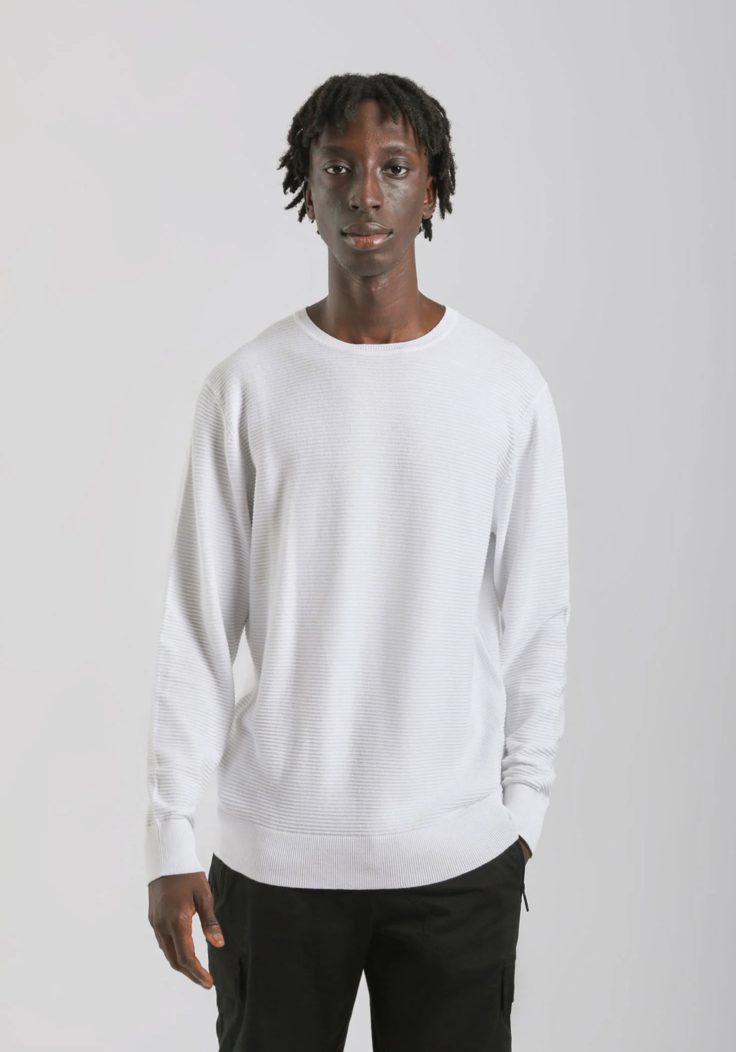 Maglia girocollo in cotone