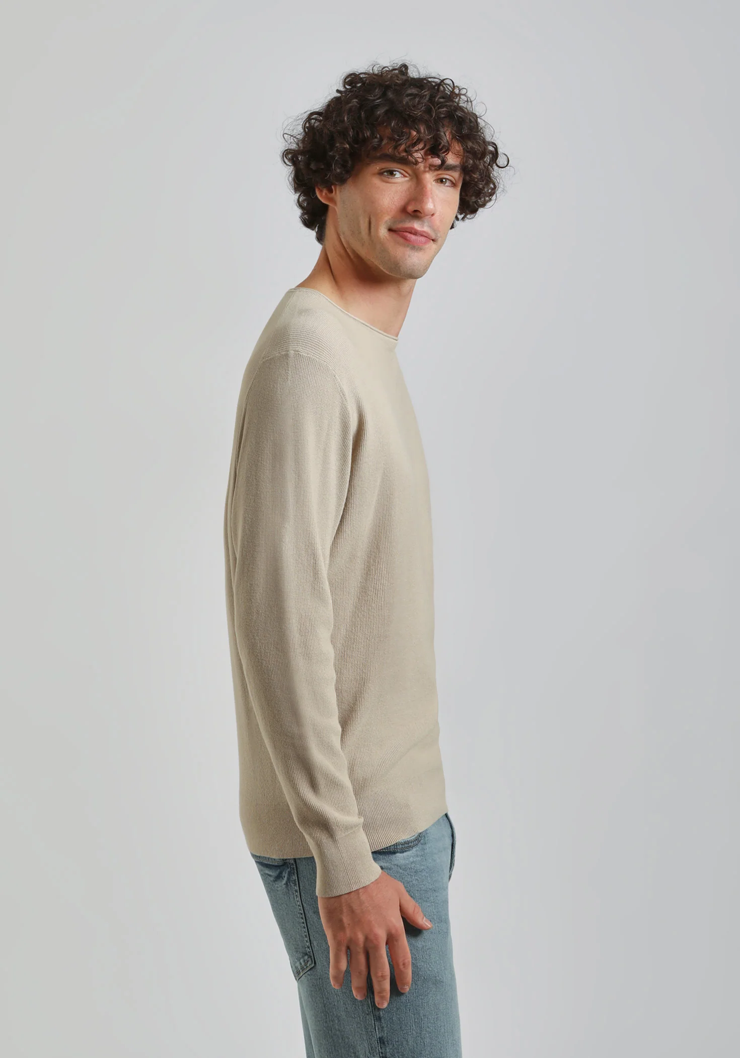 Maglia girocollo strutturato - Image 3