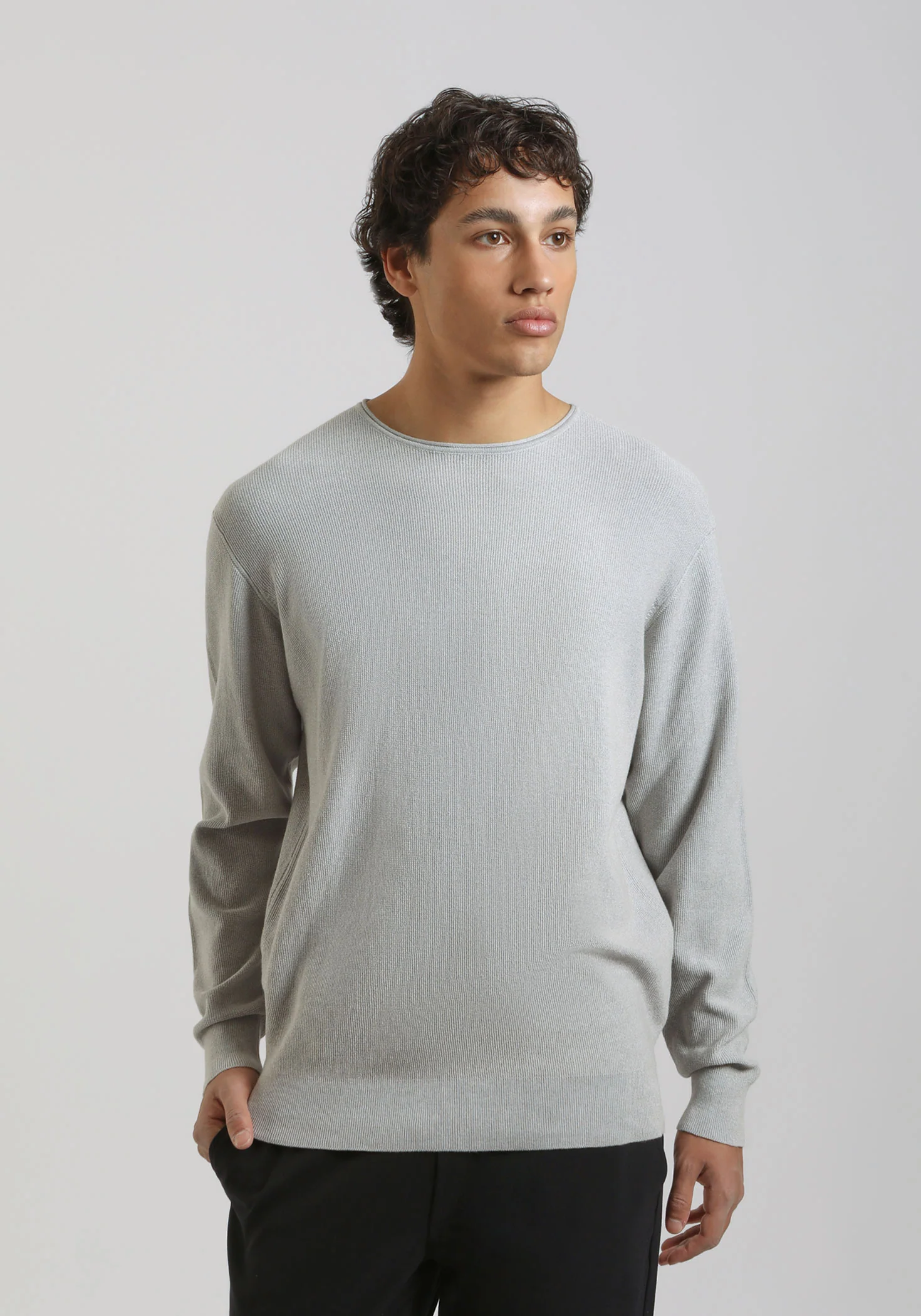 Maglia girocollo strutturato
