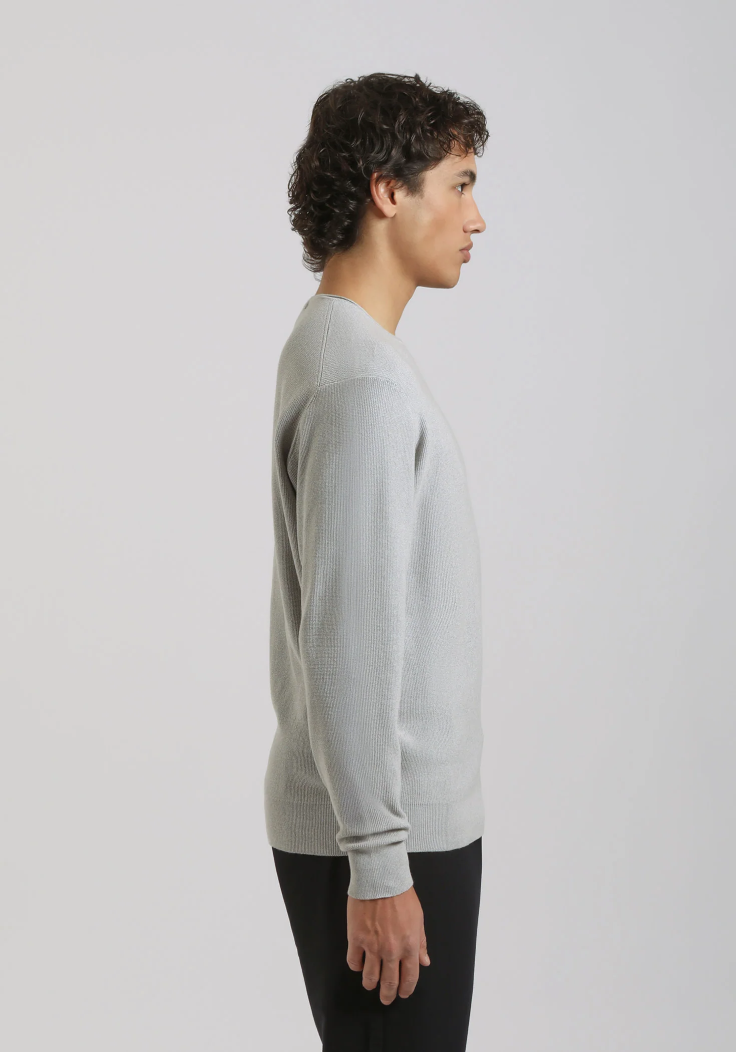 Maglia girocollo strutturato - Image 3