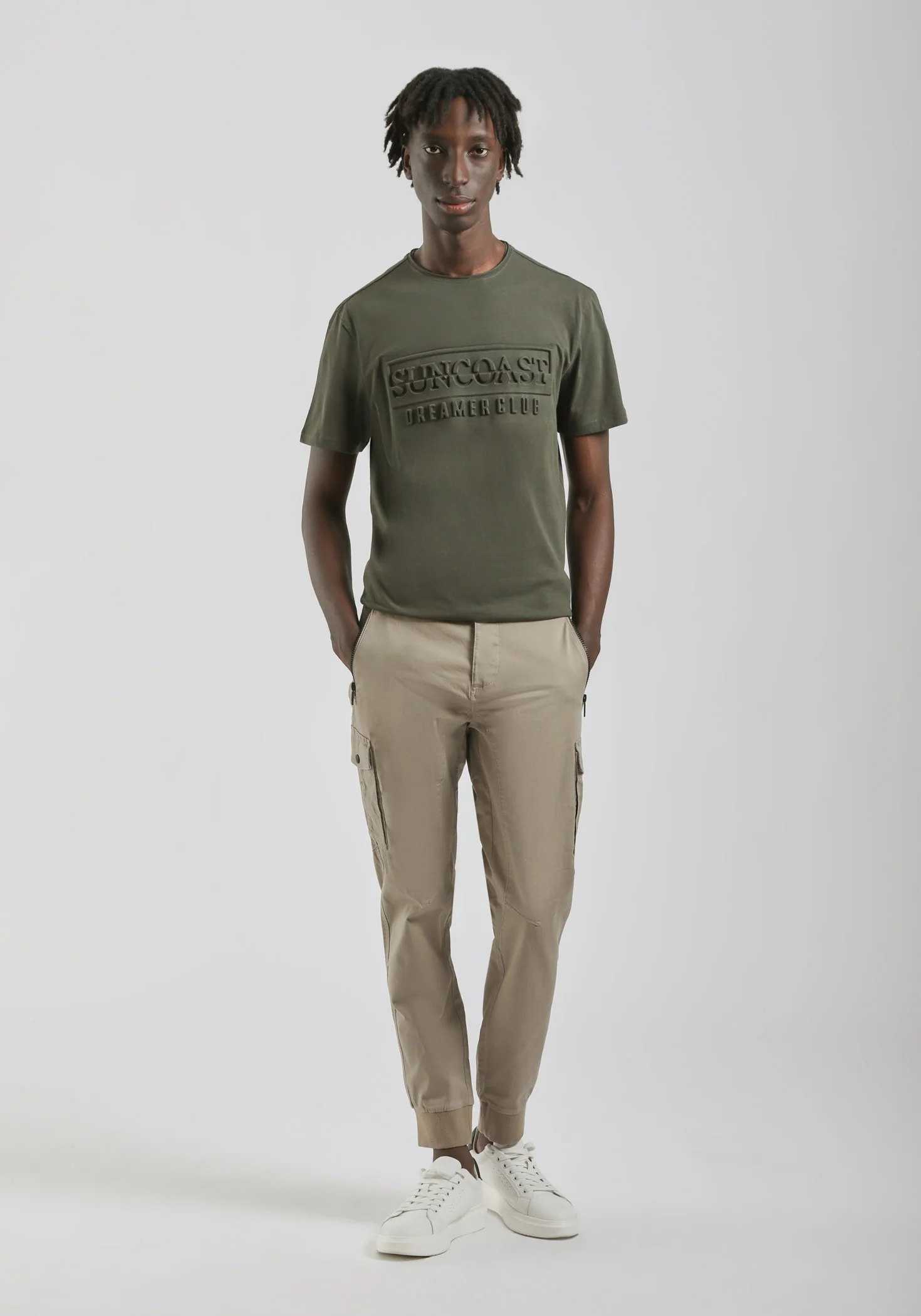 Pantalone cargo in cotone