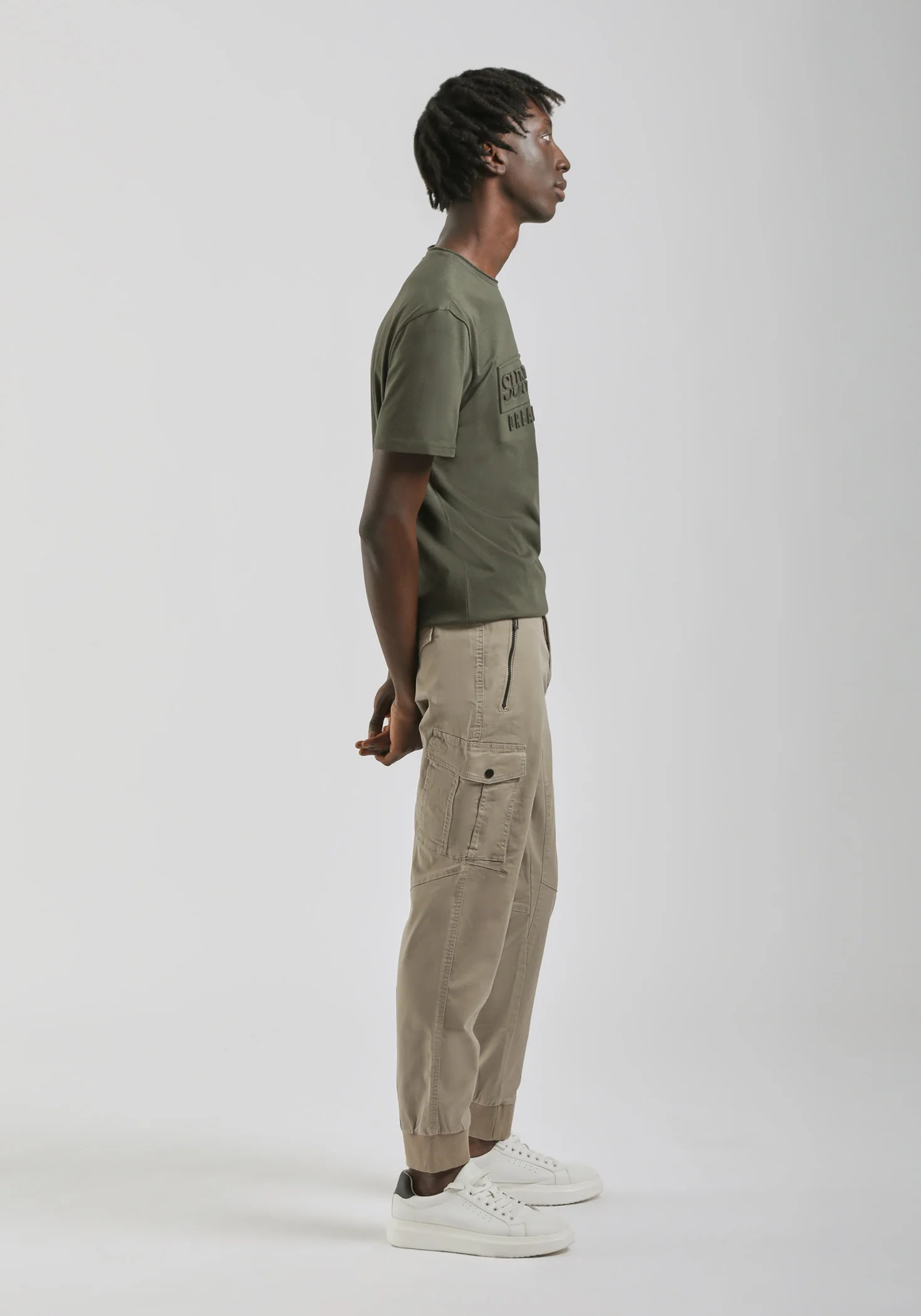 Pantalone cargo in cotone - Image 4