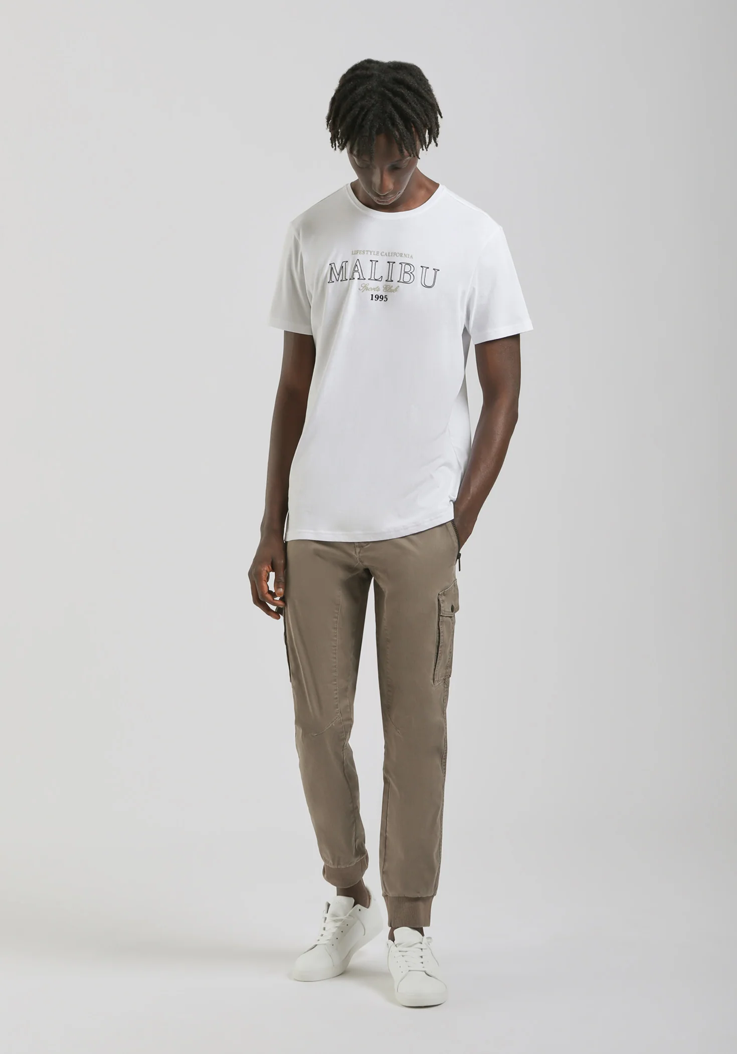 Pantalone cargo in cotone