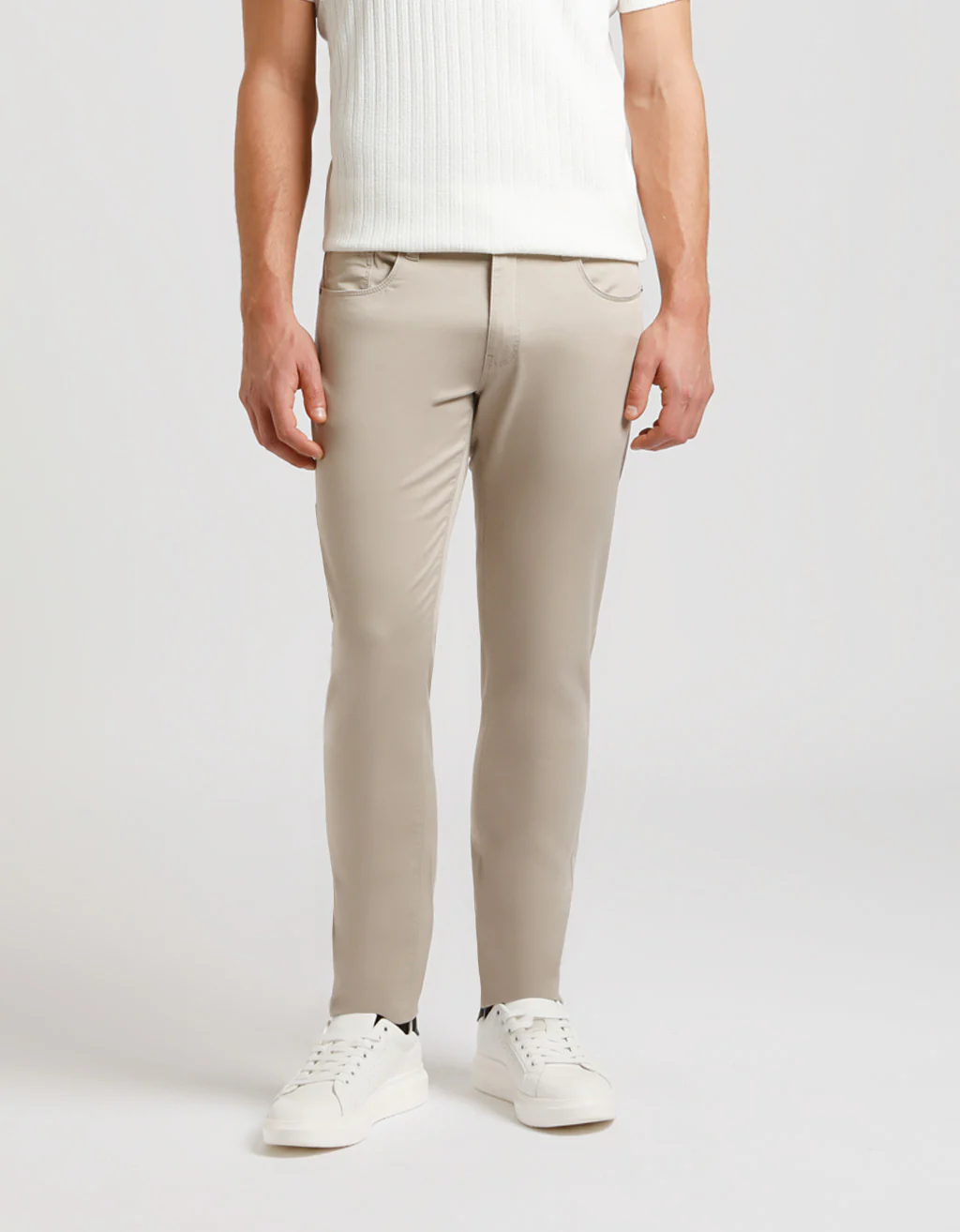 Pantalone cinque tasche in cotone - Image 2